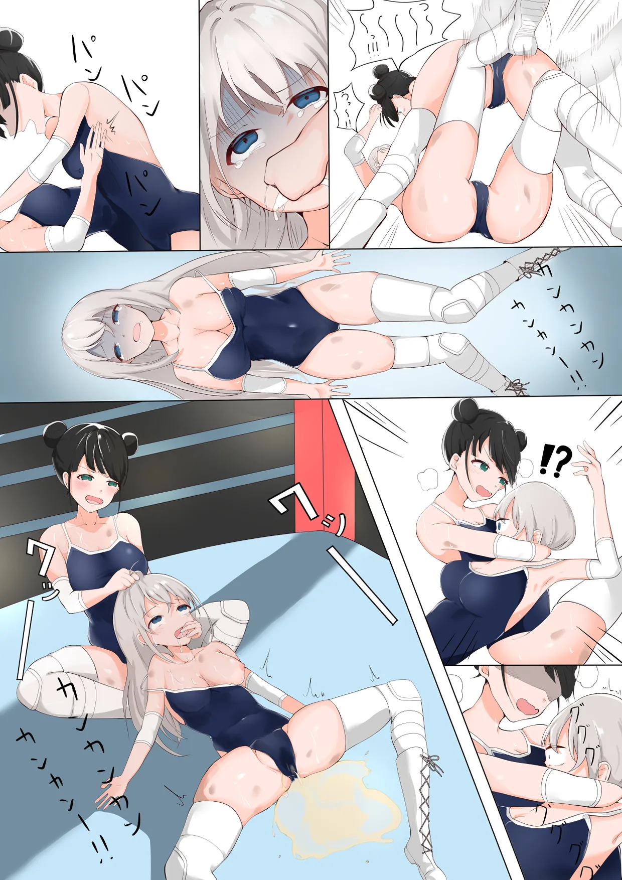 学校で女子プロレス! 全員失神失禁 むちむちJKマッチ編 - Page 24