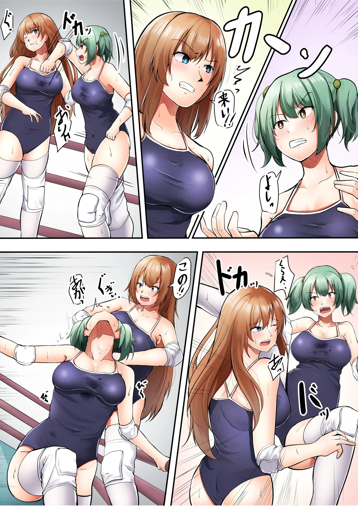 学校で女子プロレス! 全員失神失禁 むちむちJKマッチ編 - Page 9