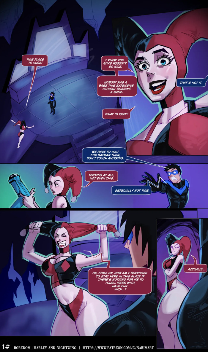 Boredom - Harley X Nightwing