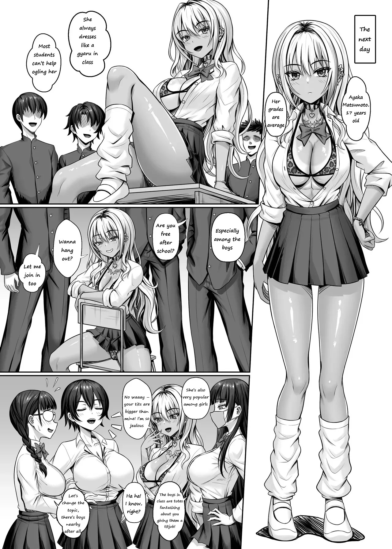 [Shokushu in the deep sea (Tako Seijin)] Class no Kuro Gal to Pakopako | Fucking With the Class’s Dark-Skinned Gyaru [English] - Page 7