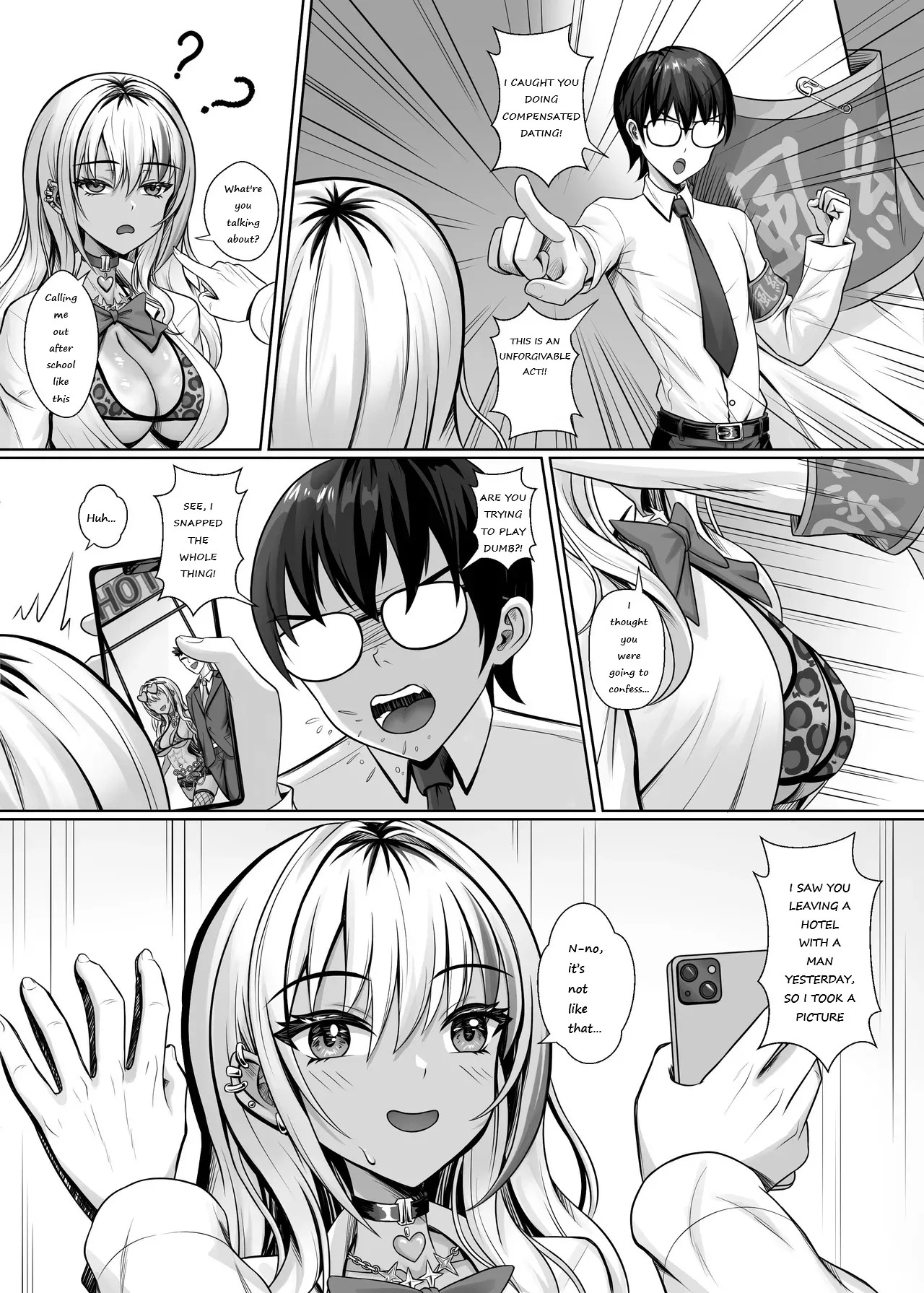 [Shokushu in the deep sea (Tako Seijin)] Class no Kuro Gal to Pakopako | Fucking With the Class’s Dark-Skinned Gyaru [English] - Page 9