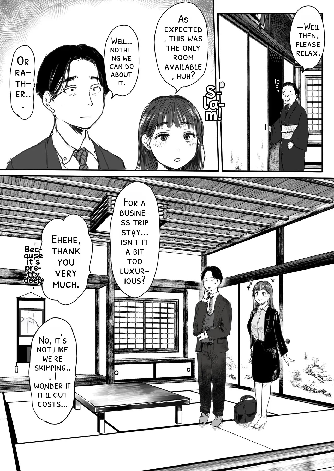 [Ookami Shoujo Dan (Mukoujima Tenro)] Shucchou, Kouhai to Aibeya. Yukishi Nure Hada ni Shiboritsukusareta Yoru [English] [DNTA] - Page 9