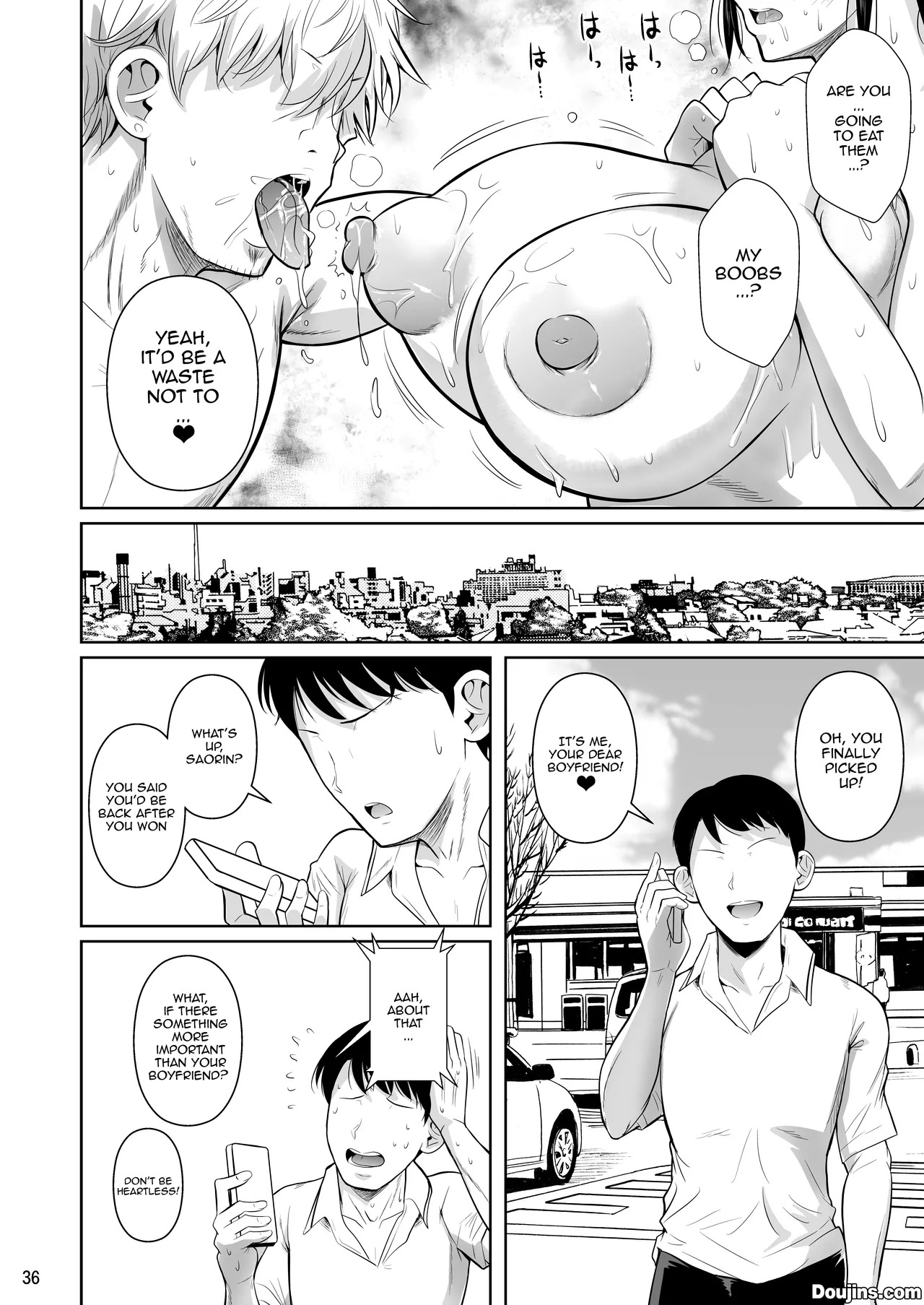[Shoot The Moon (Fuetakishi)] Asettarashi / Covered in Sweat [Digital] [Strib] (Lance) - Page 37