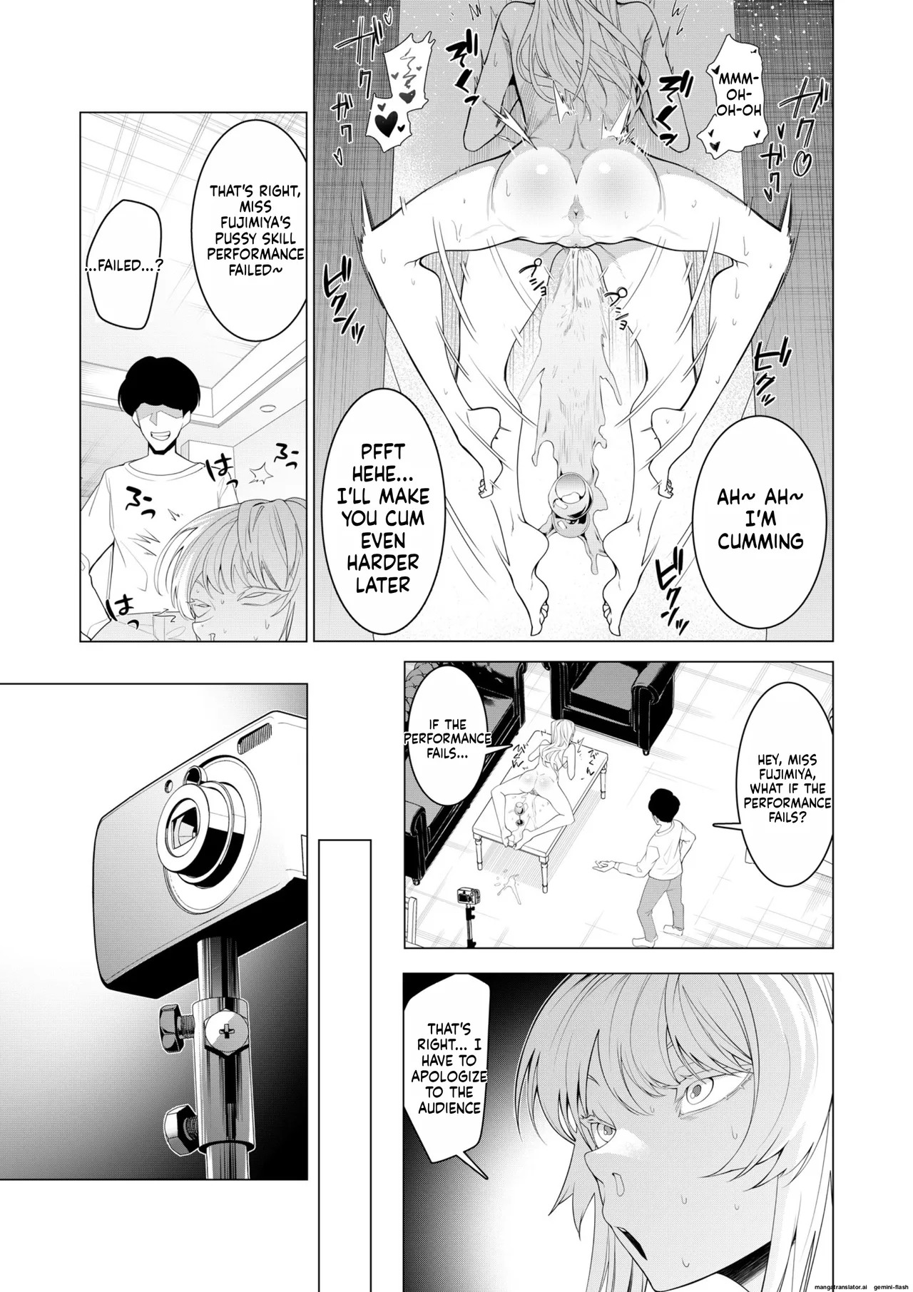[Hisamaru Hajimeya (Hisamaru Hajime)] Saimin Appli de! ~Chou Cool! Tensai Half Ojou-sama ni Hentai Omanko Geinin to Shite AV Haishin Sasete Mita~ [English] [AI Translated] [Decensored] - Page 16
