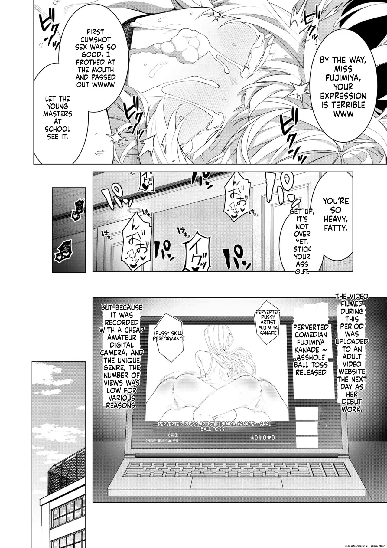 [Hisamaru Hajimeya (Hisamaru Hajime)] Saimin Appli de! ~Chou Cool! Tensai Half Ojou-sama ni Hentai Omanko Geinin to Shite AV Haishin Sasete Mita~ [English] [AI Translated] [Decensored] - Page 23