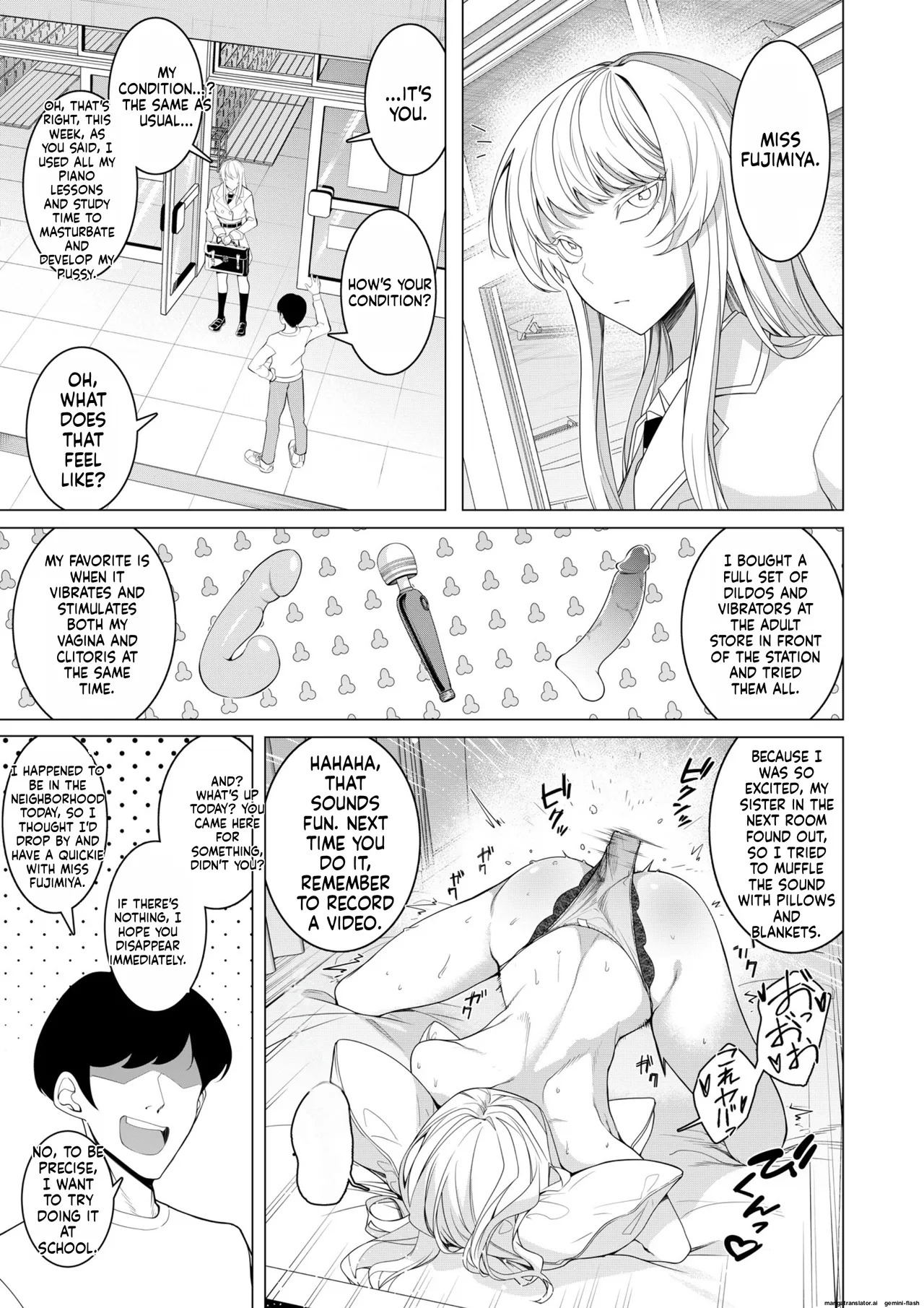 [Hisamaru Hajimeya (Hisamaru Hajime)] Saimin Appli de! ~Chou Cool! Tensai Half Ojou-sama ni Hentai Omanko Geinin to Shite AV Haishin Sasete Mita~ [English] [AI Translated] [Decensored] - Page 24