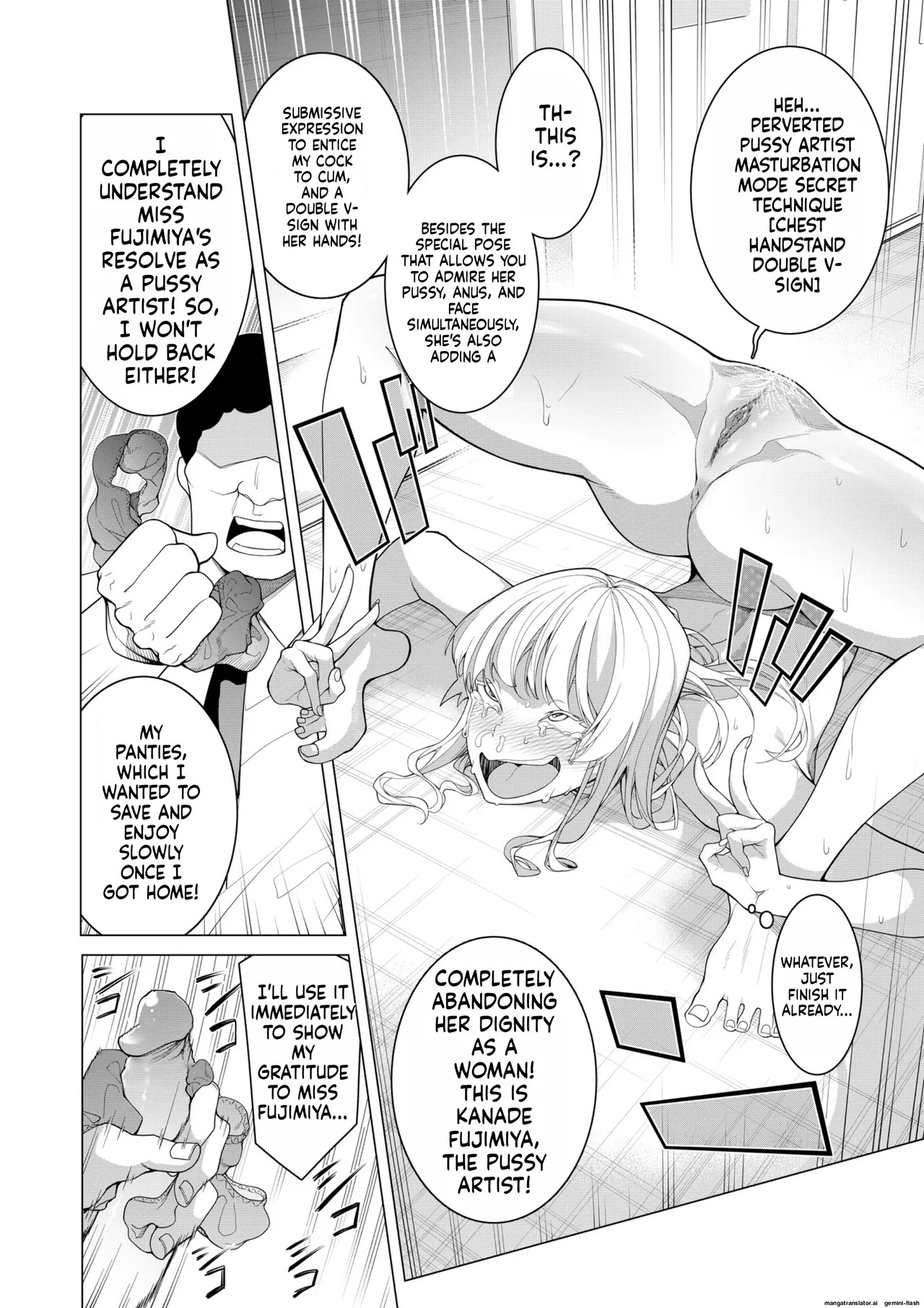 [Hisamaru Hajimeya (Hisamaru Hajime)] Saimin Appli de! ~Chou Cool! Tensai Half Ojou-sama ni Hentai Omanko Geinin to Shite AV Haishin Sasete Mita~ [English] [AI Translated] [Decensored] - Page 37