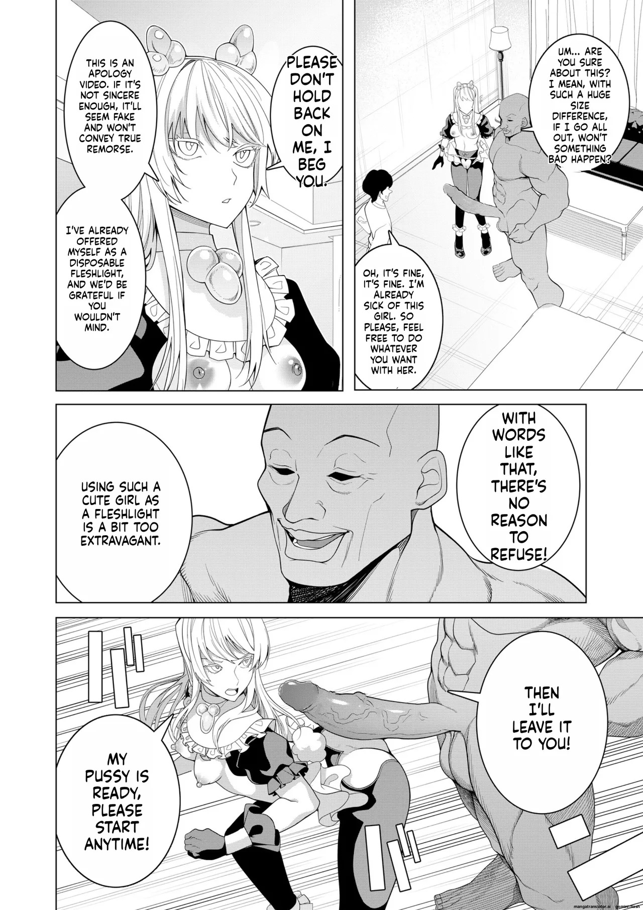 [Hisamaru Hajimeya (Hisamaru Hajime)] Saimin Appli de! ~Chou Cool! Tensai Half Ojou-sama ni Hentai Omanko Geinin to Shite AV Haishin Sasete Mita~ [English] [AI Translated] [Decensored] - Page 45