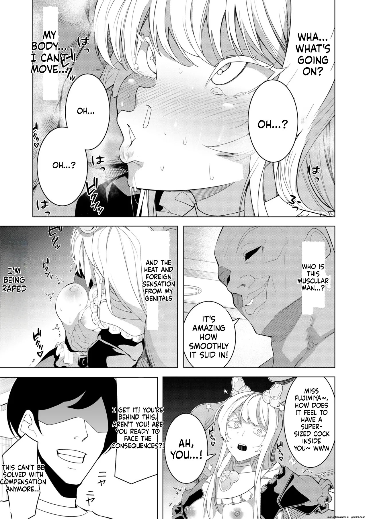 [Hisamaru Hajimeya (Hisamaru Hajime)] Saimin Appli de! ~Chou Cool! Tensai Half Ojou-sama ni Hentai Omanko Geinin to Shite AV Haishin Sasete Mita~ [English] [AI Translated] [Decensored] - Page 48