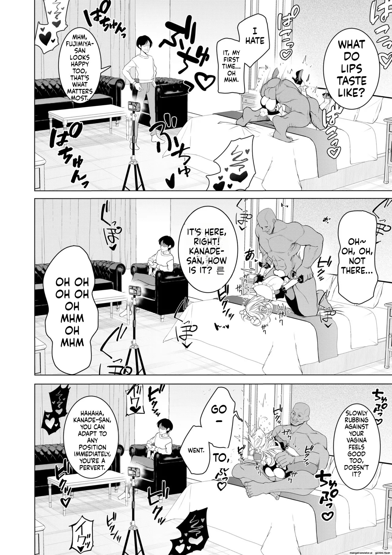 [Hisamaru Hajimeya (Hisamaru Hajime)] Saimin Appli de! ~Chou Cool! Tensai Half Ojou-sama ni Hentai Omanko Geinin to Shite AV Haishin Sasete Mita~ [English] [AI Translated] [Decensored] - Page 51