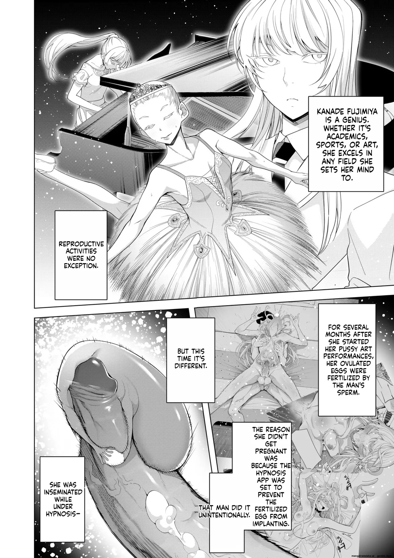 [Hisamaru Hajimeya (Hisamaru Hajime)] Saimin Appli de! ~Chou Cool! Tensai Half Ojou-sama ni Hentai Omanko Geinin to Shite AV Haishin Sasete Mita~ [English] [AI Translated] [Decensored] - Page 57