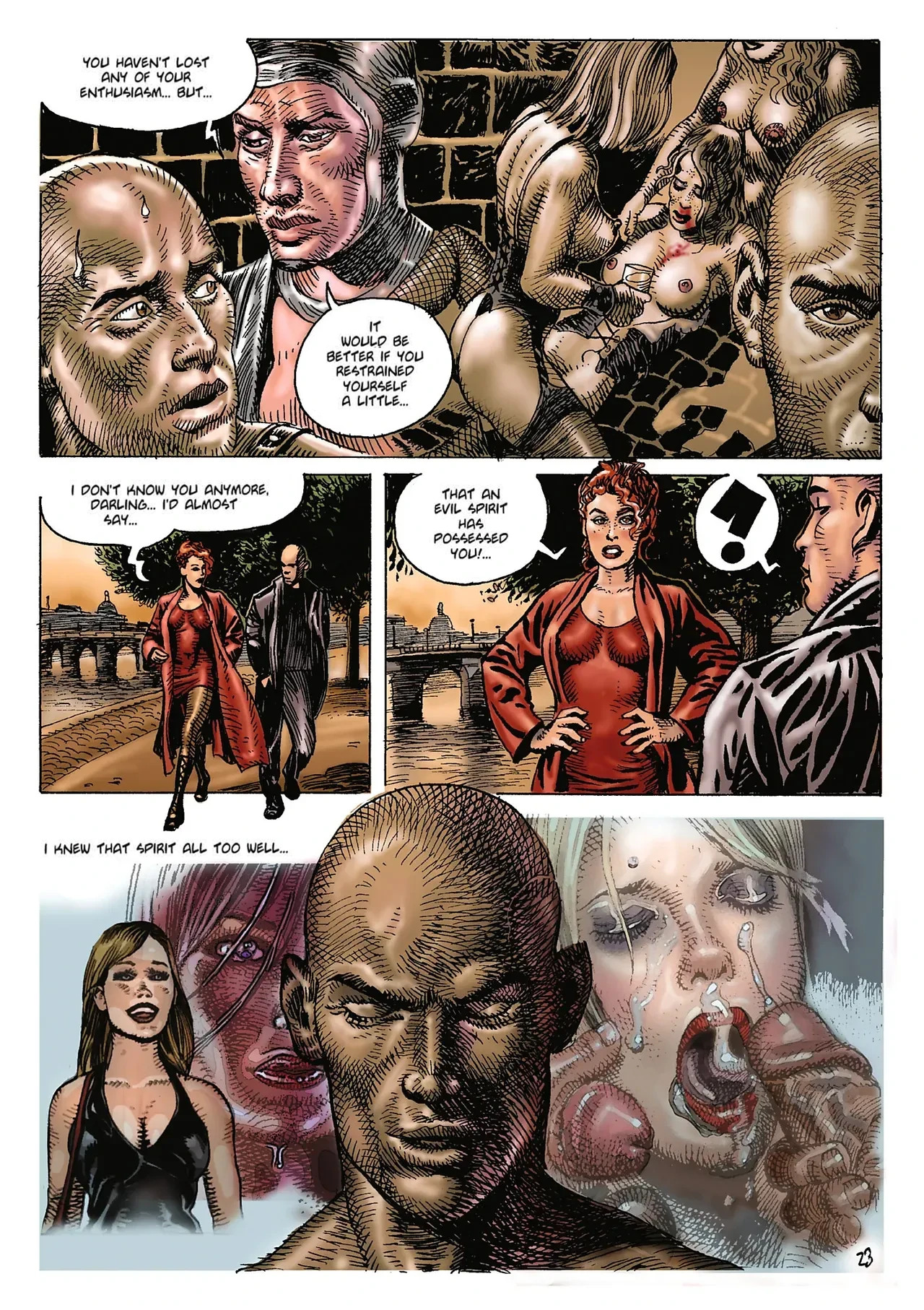 [Bruno Coq] Viscious Circle AKA Secret Soceity [English] (Coloured) - Page 24