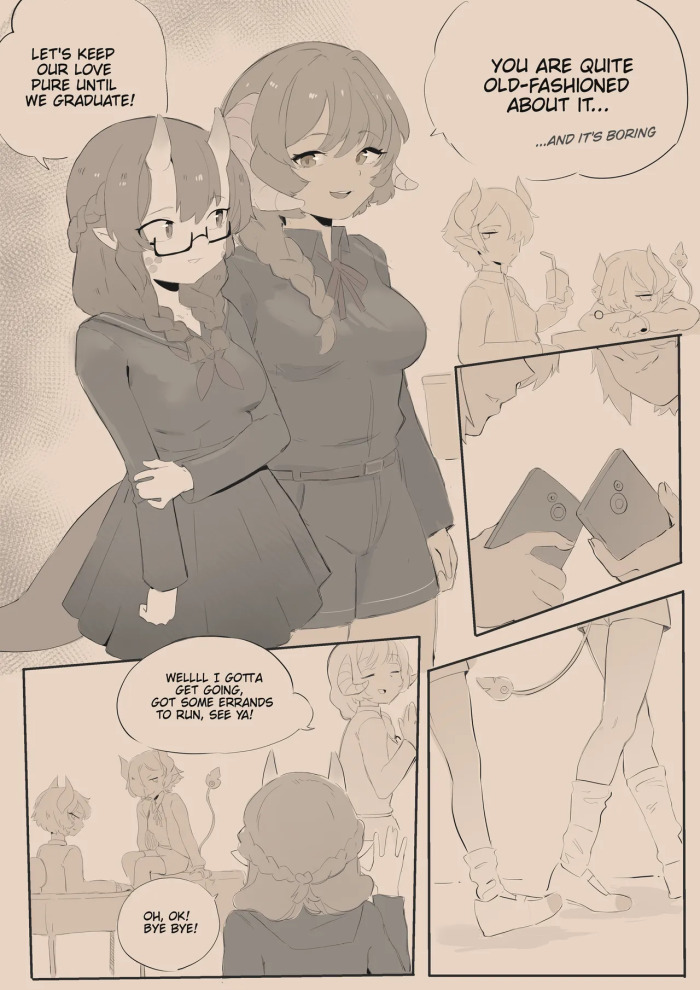 [Cafin] Perverted futanari secretly pushed her virgin girlfriend into 'compensated dating' and got her addicted to it! [+extra]