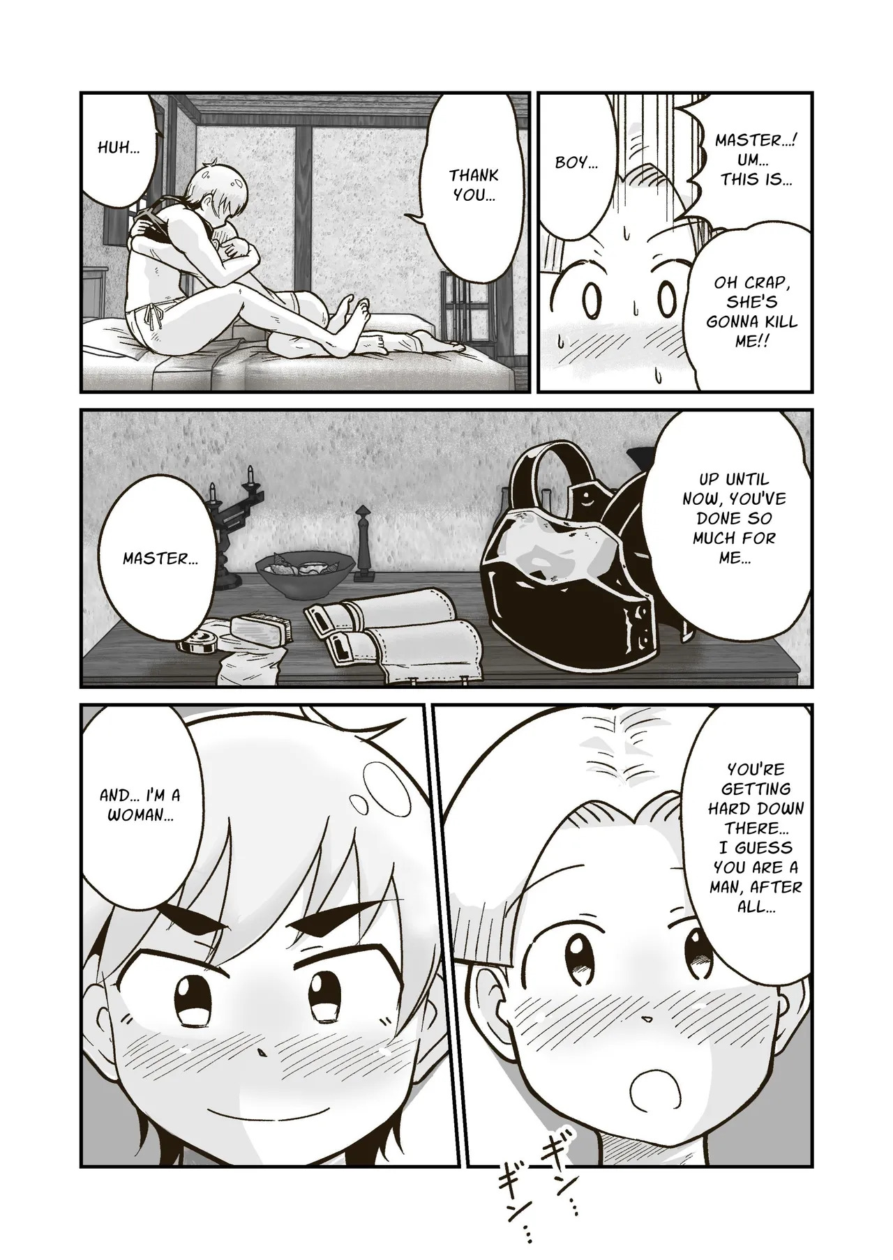 [GalleryCraft (Craft)] Me and My Master's Adventure Log ~Newbie Adventurer and Veteran Warrioress' First Time~ [English] [Leonardo DoJinshi] - Page 16