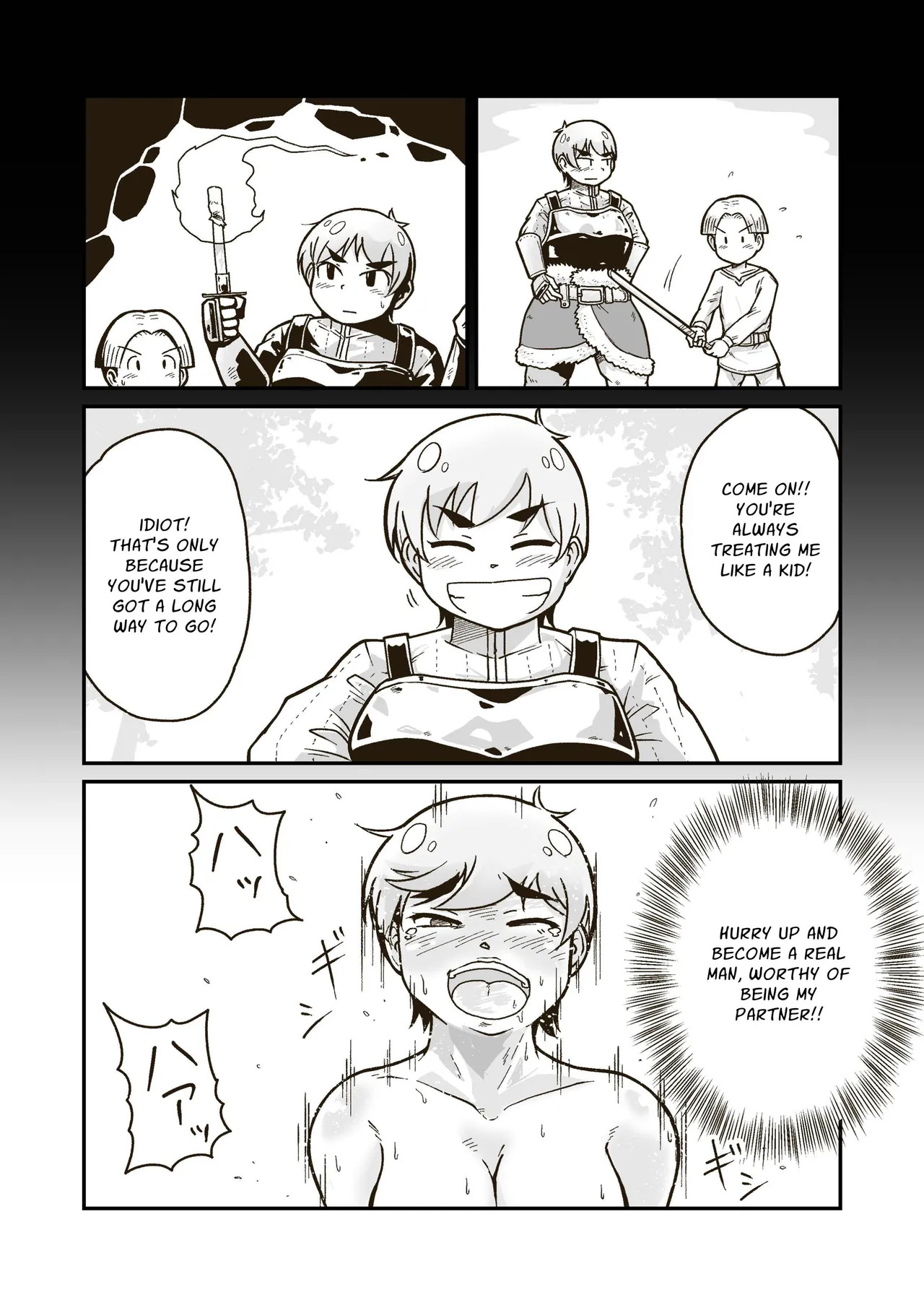 [GalleryCraft (Craft)] Me and My Master's Adventure Log ~Newbie Adventurer and Veteran Warrioress' First Time~ [English] [Leonardo DoJinshi] - Page 24