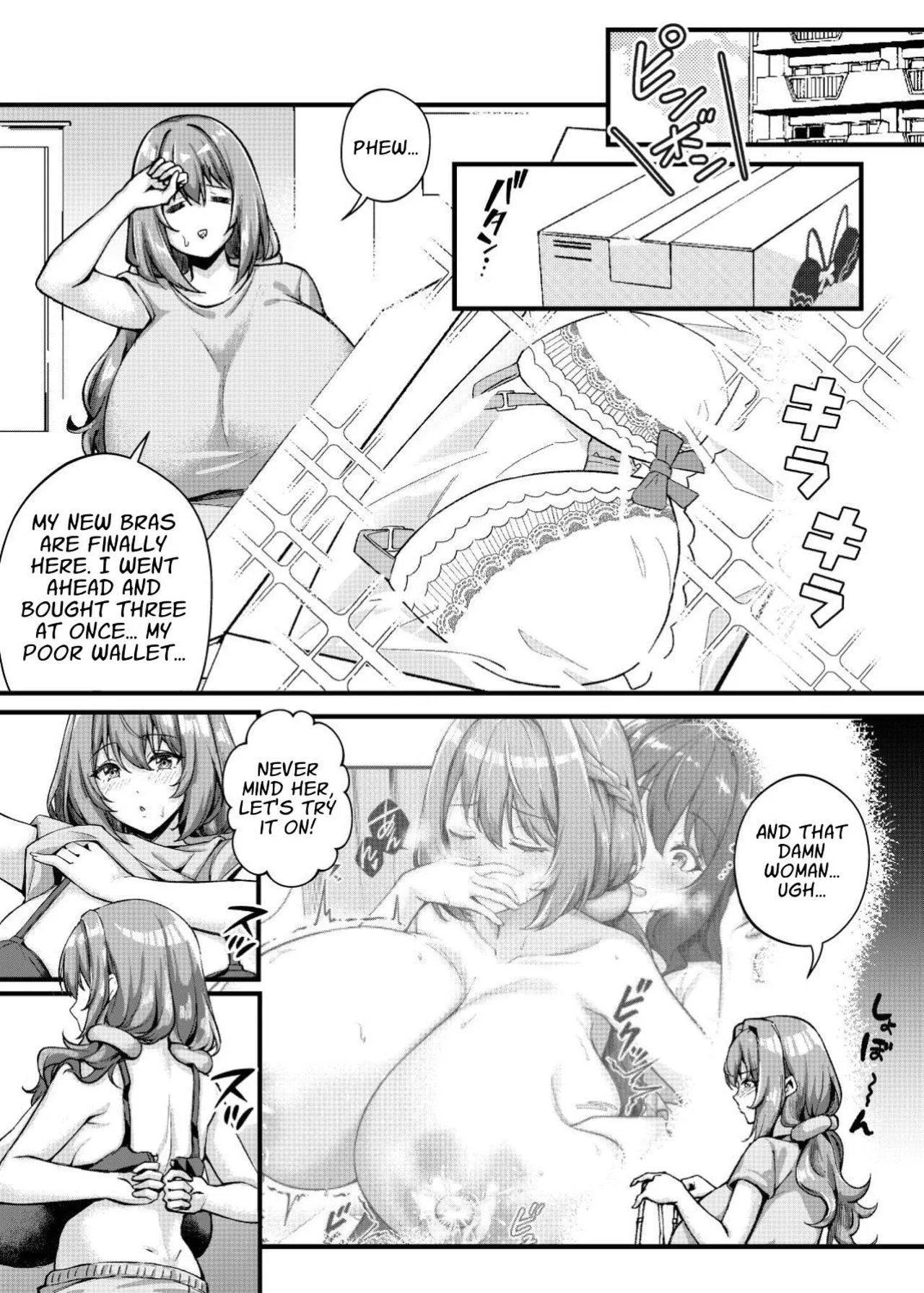 [Kannko Bokujyo (Kannko)] Choubakunyuu de Bonyuu Taishitsu no Watashi to Bakunyuu Daisuki Hentai Baito Senshi no Kusareen | Mega Busty Breastmilk Constitution Me & My Long-Term "Relationship" with a Boob-Obsessed Part Timer [English] [APA] - Page 14