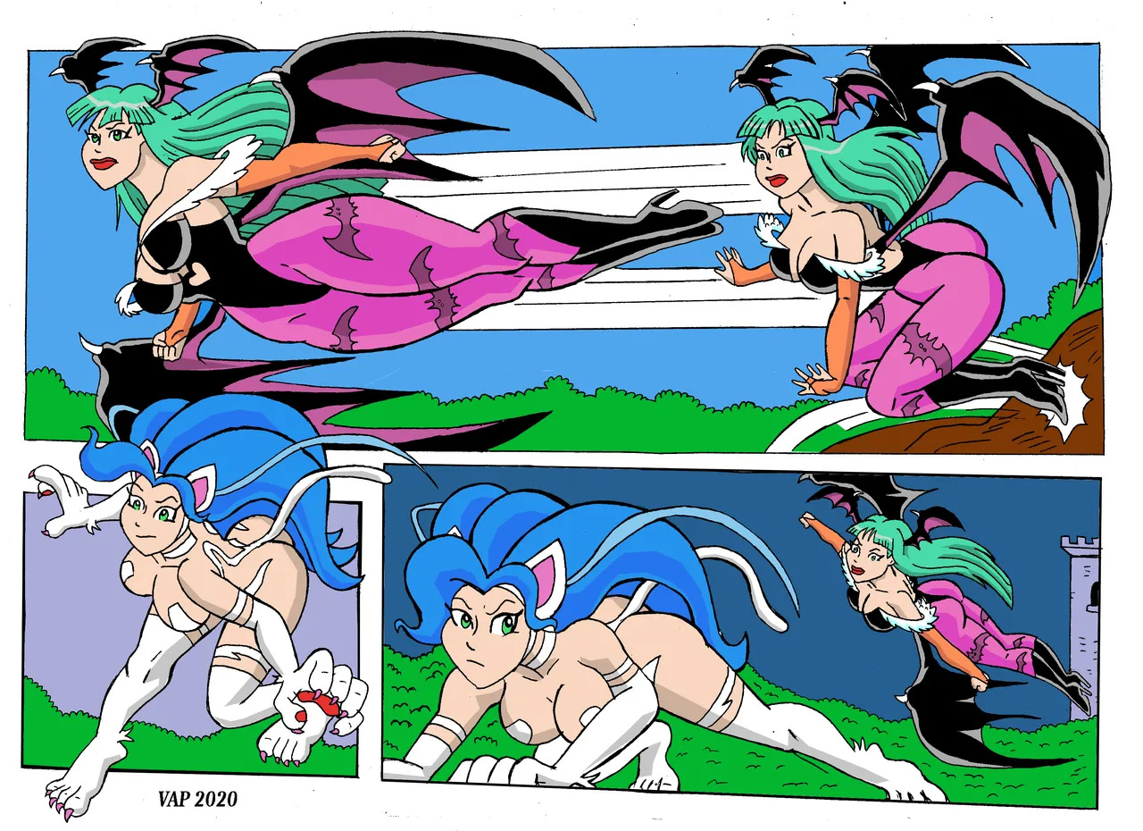 [CapV77] Morrigan Vs Felicia - Page 9
