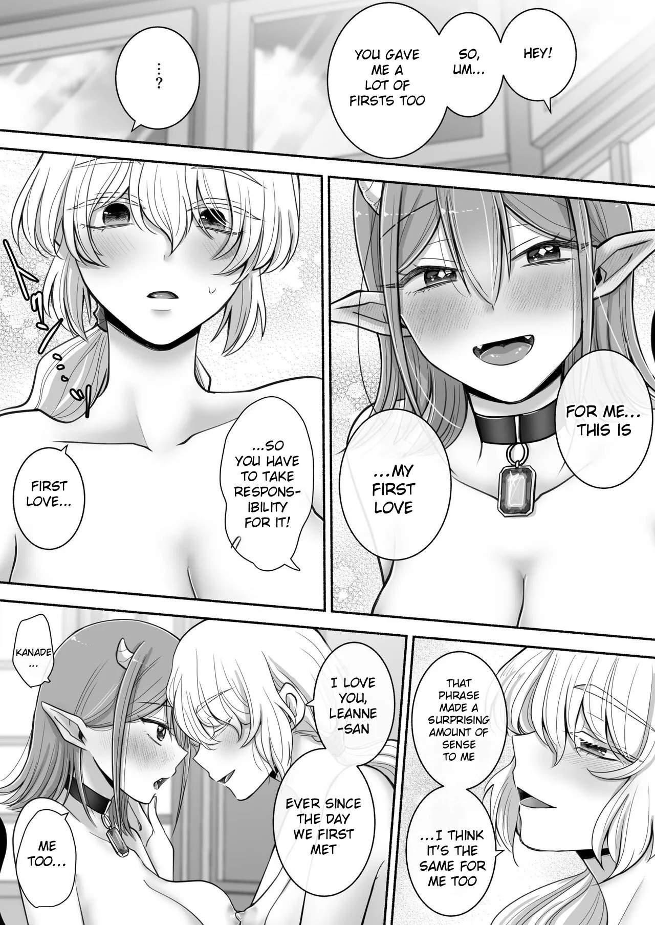 [U League (Yusuri)] Yuri de Succubus! 2 ~Koi suru Inma, Ningen to no Koi o Jouju saseru!?~ | Yuri de Succubus! 2 - A Lovestruck Succubus Makes Her Love with a Human Come True! [English] - Page 49