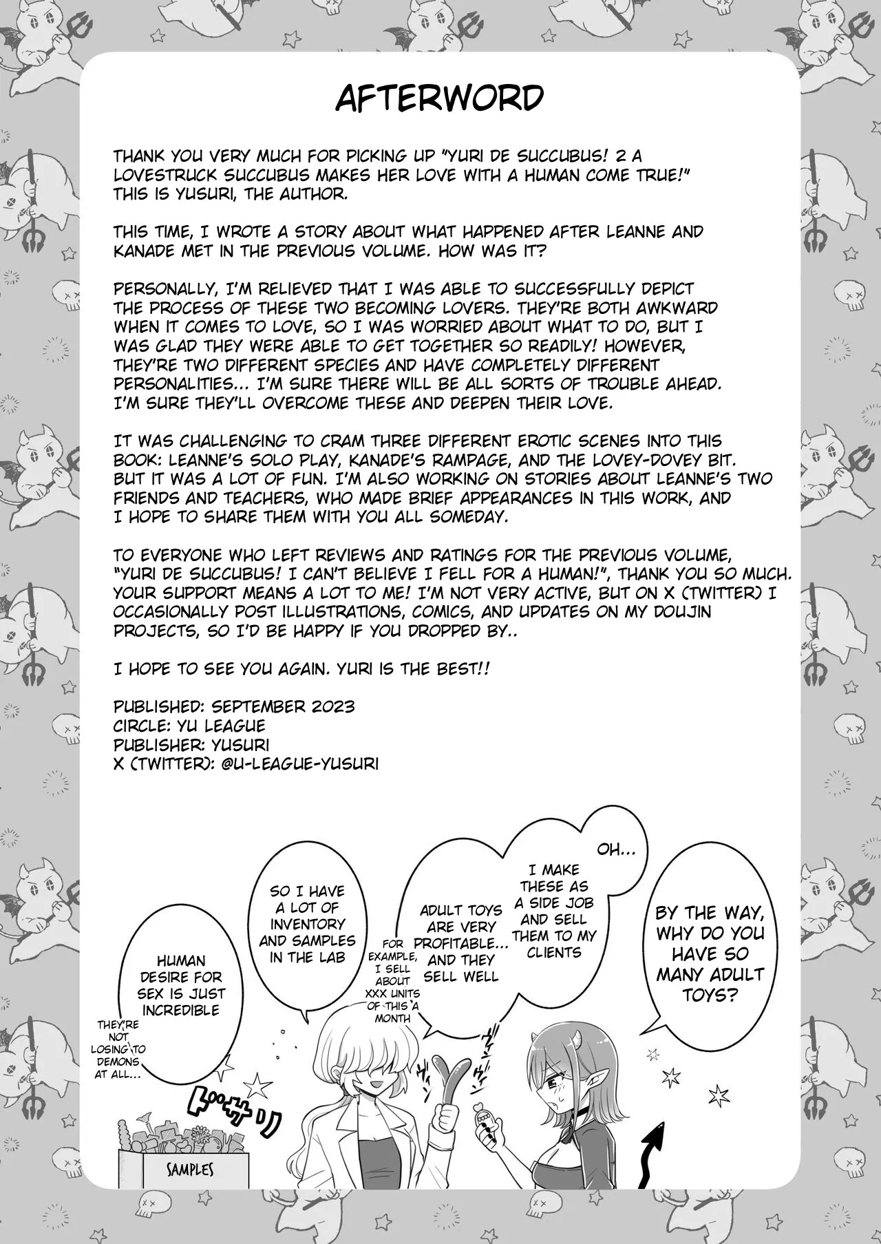 [U League (Yusuri)] Yuri de Succubus! 2 ~Koi suru Inma, Ningen to no Koi o Jouju saseru!?~ | Yuri de Succubus! 2 - A Lovestruck Succubus Makes Her Love with a Human Come True! [English] - Page 56