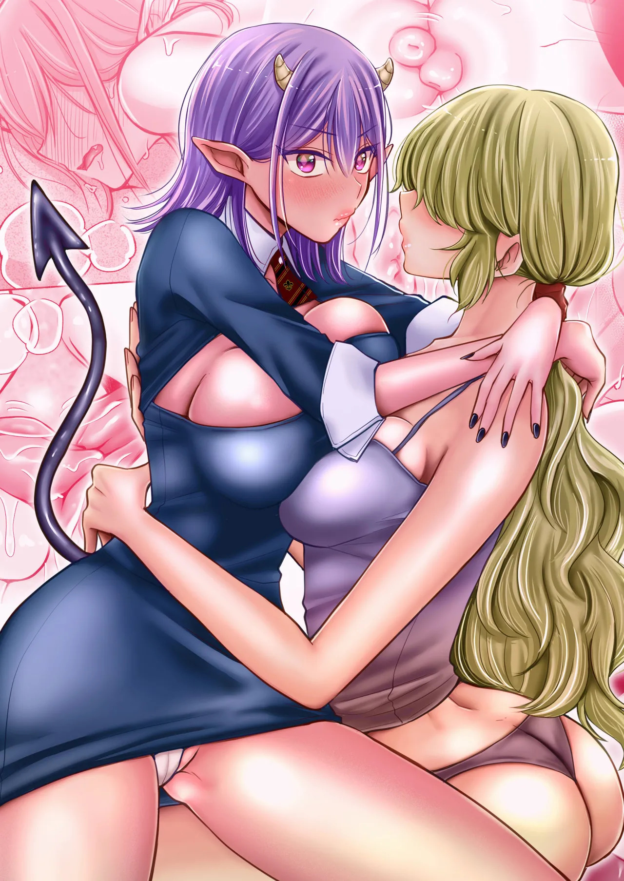 [U League (Yusuri)] Yuri de Succubus! 2 ~Koi suru Inma, Ningen to no Koi o Jouju saseru!?~ | Yuri de Succubus! 2 - A Lovestruck Succubus Makes Her Love with a Human Come True! [English] - Page 58