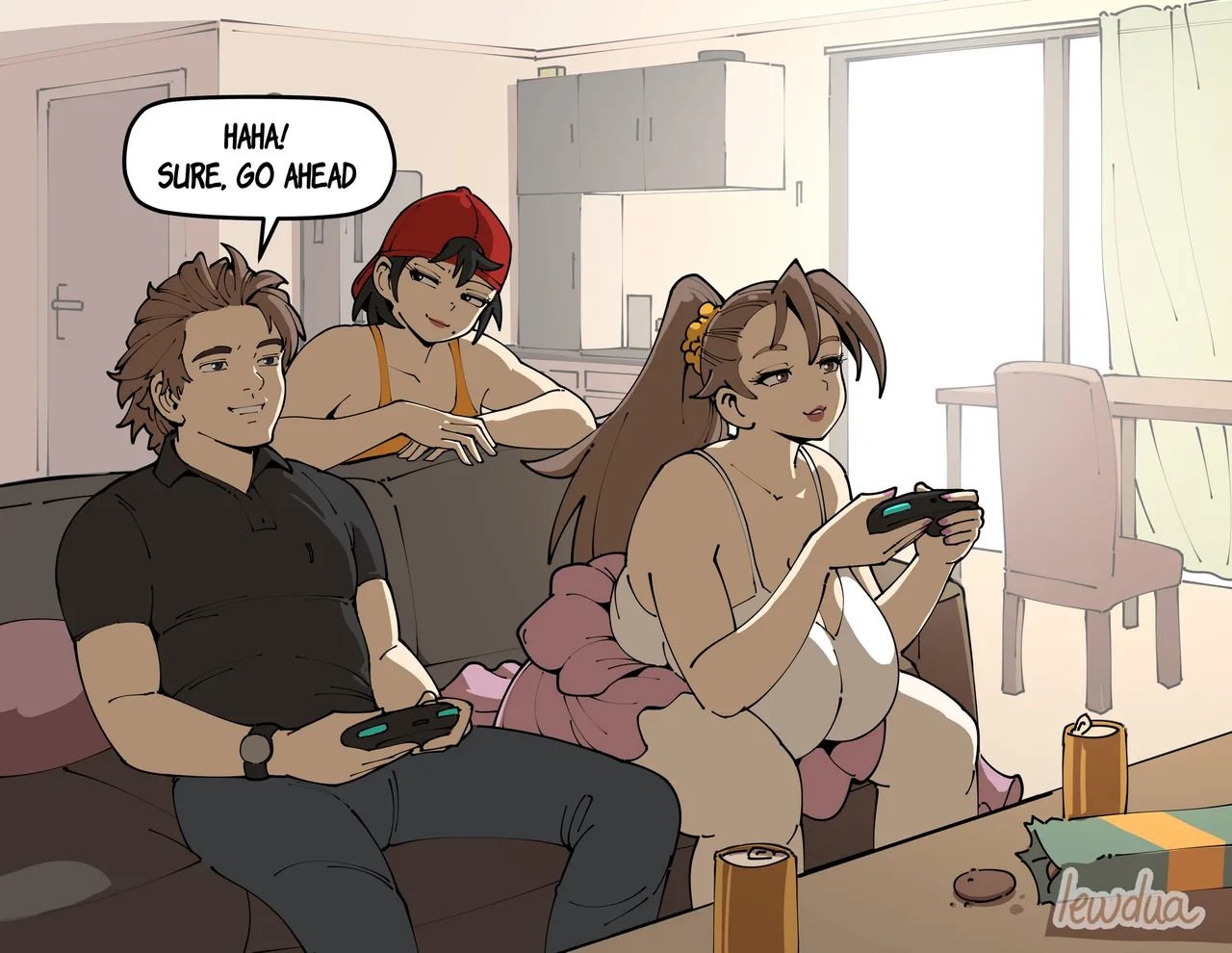 [Lewdua] David and Natasha Flirting (Hairy) - Page 10