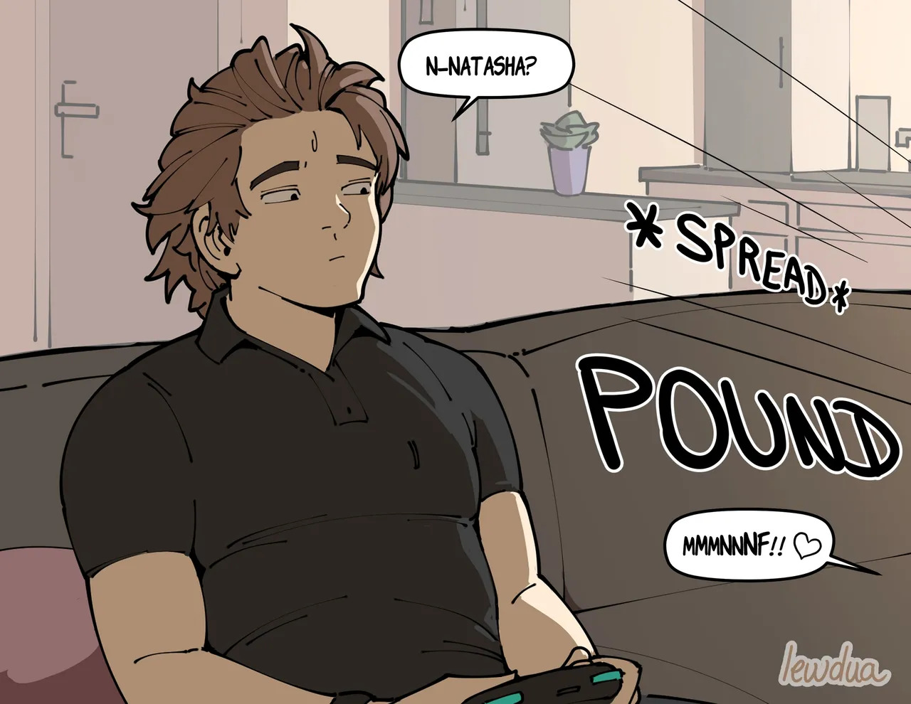 [Lewdua] David and Natasha Flirting (Hairy) - Page 17