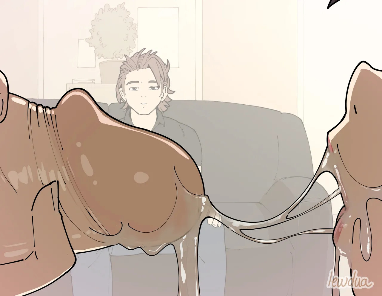 [Lewdua] David and Natasha Flirting (Hairy) - Page 27