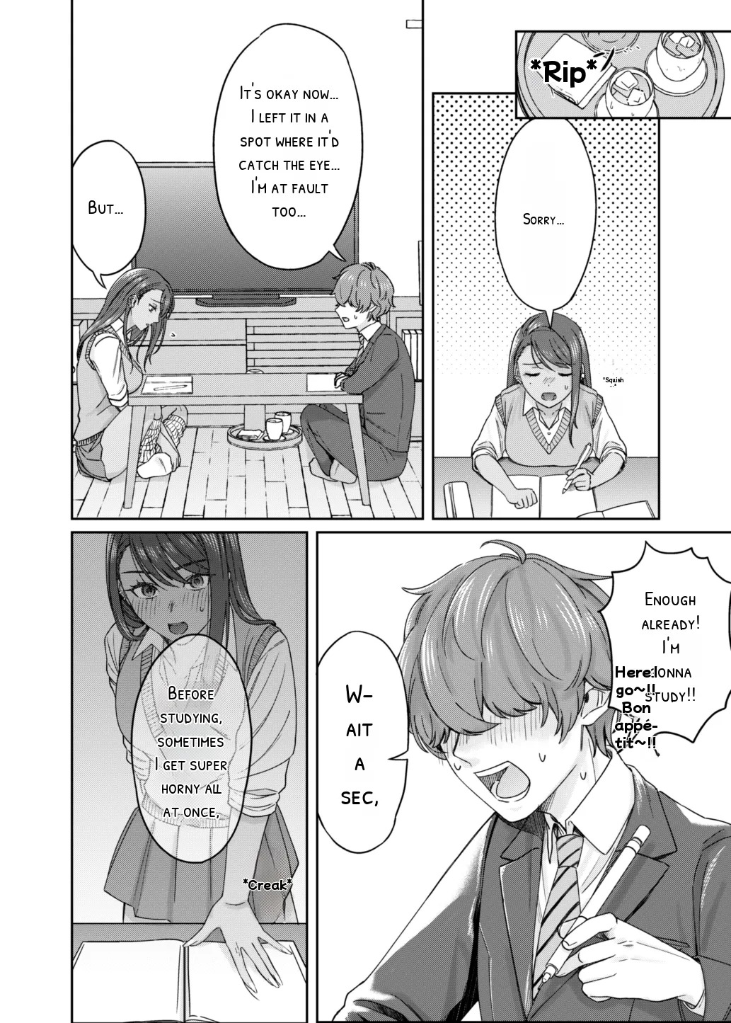 [Deppatsu Shinkoo (Negita Shio)] Kuro Gyaru Osananajimi to Himitsu no Benkyou Shichau Hanashi - Page 9