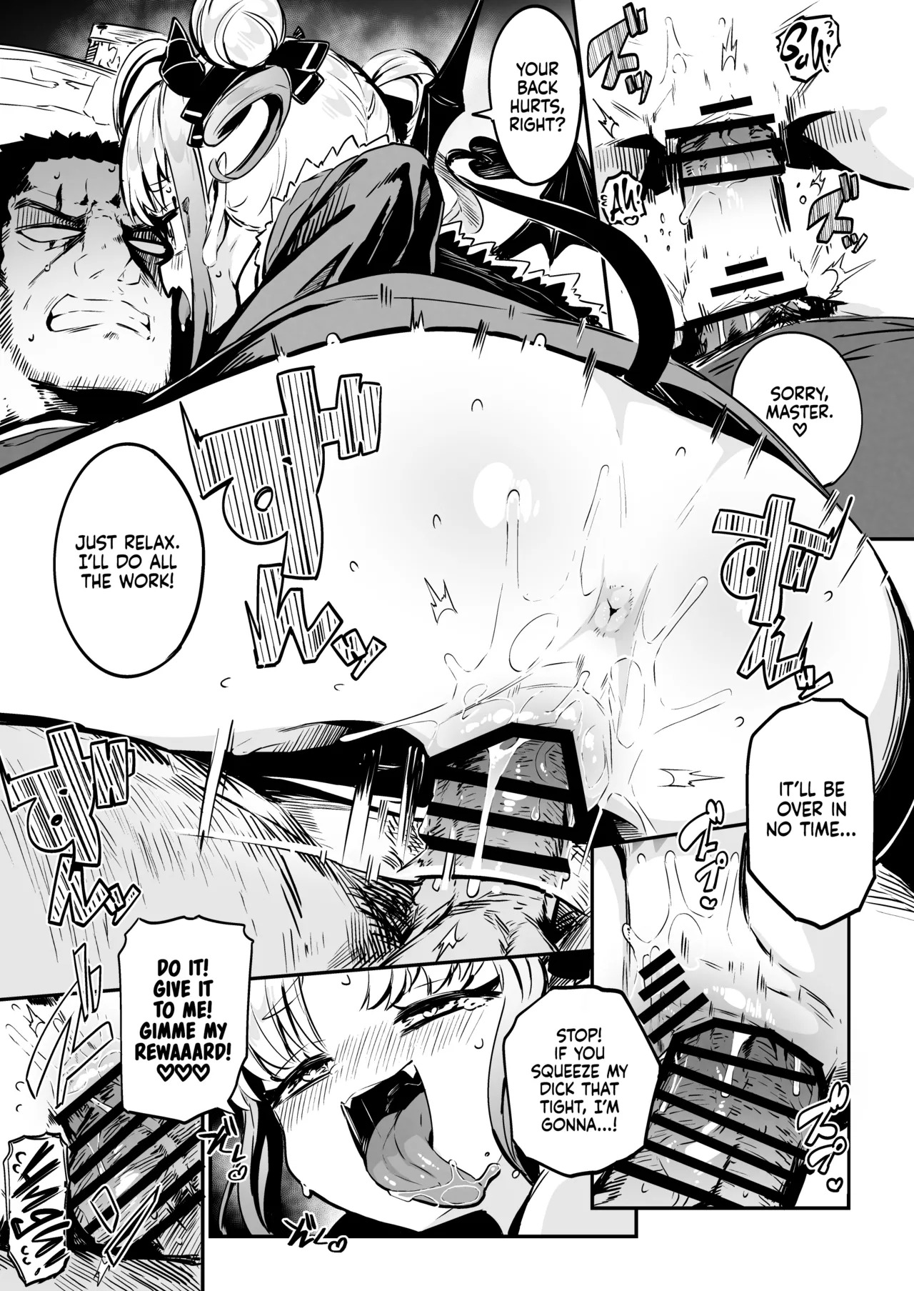 [Mannen Dokodoko Dondodoko (Tottotonero Tarou.)] Nee Goshujin Kyo no "Gohobi" Madaa? Bokukko Mesugaki Half Sakyubasu Dorei Musume ni Gohobi Seikatsu | Hurry, Master! ❤︎ Are You Ready To Give Me Today's "Reward"? Living With A Bratty Mesugaki Half-Succubus Slave [English] [Xzosk] - Page 10