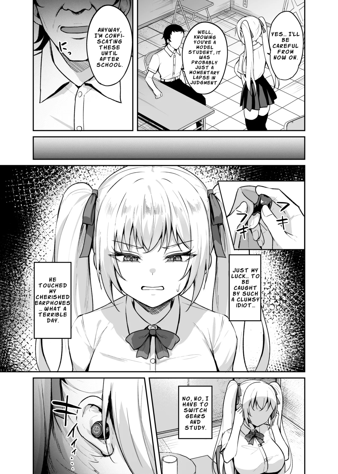 [BRAVE CHICKEN (Alex)] Saimin Earphone -Namaiki Onna o Joushiki Kaihen- | Hypnotic Earphones – Reprogramming a Sassy Girl’s Mind [English] [LKK•Scans] [Digital] - Page 12
