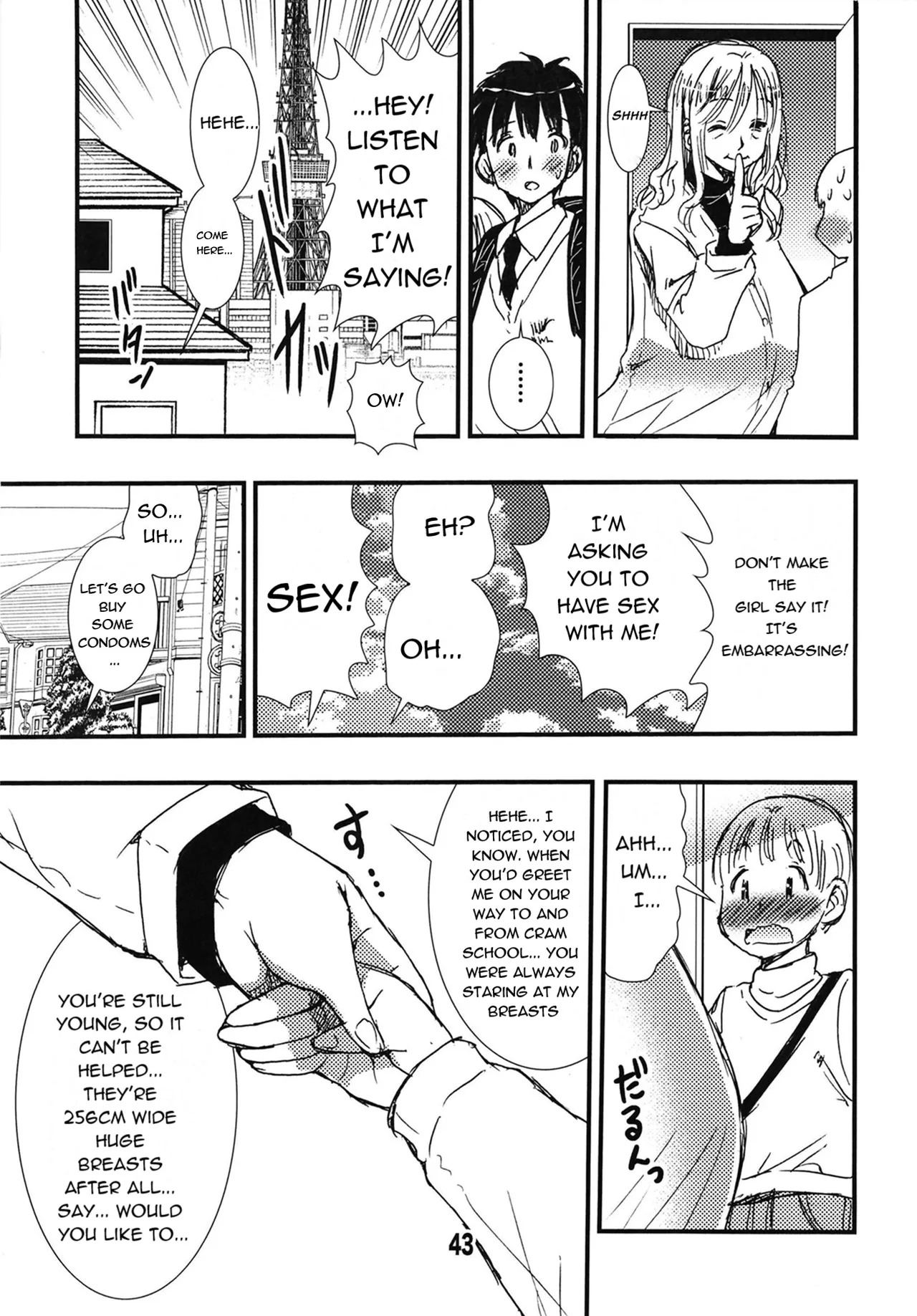 [Matsuyama Seiji (Matsuyama Seiji)] 56-sai Bust 256cm Danchizuma Ookiku Tareta Jukujo no Chibusa... Boku wa Kono Hito de Doutei o Sotsugyou Shita. [English] [Digital] - Page 43