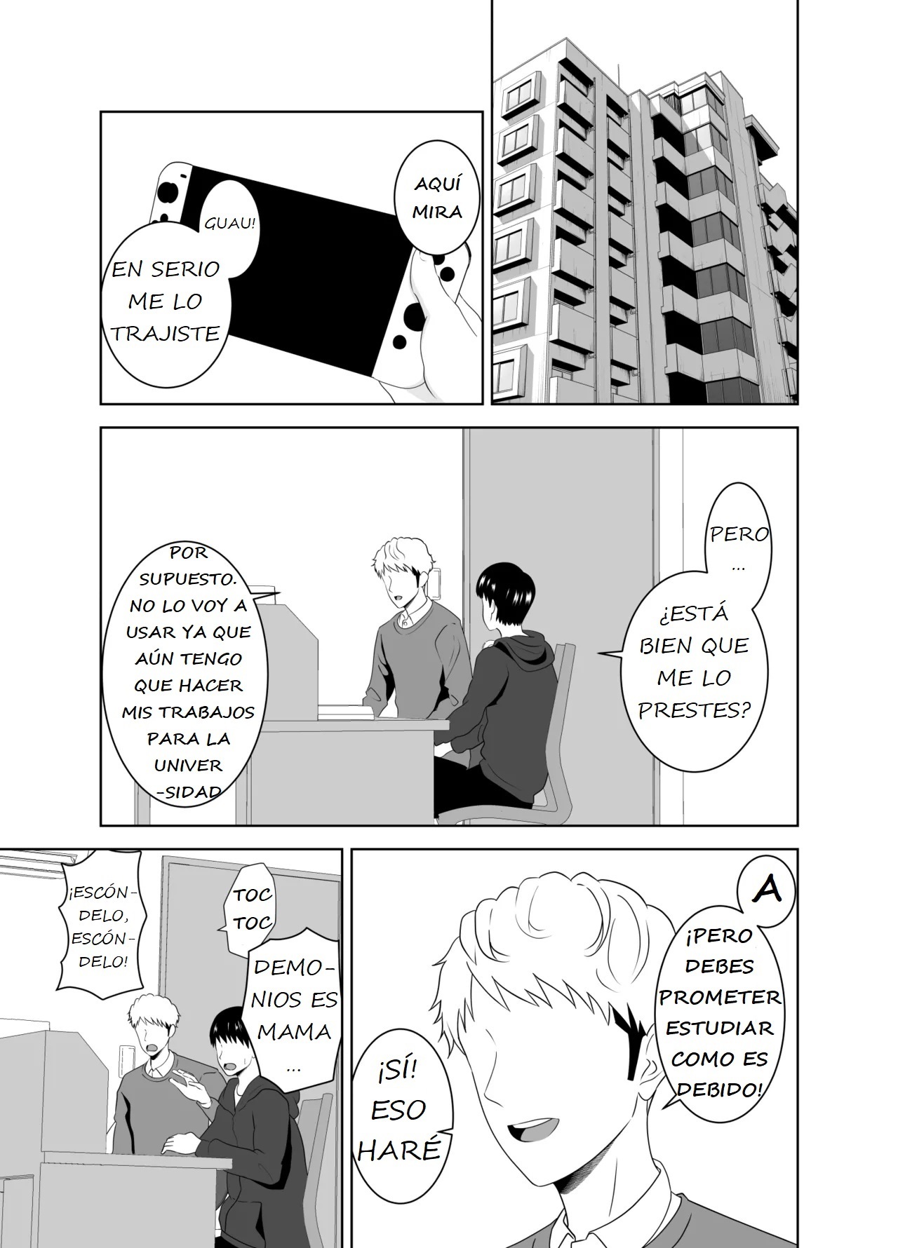 [Studio Macaron (Moeyama P-Man)] Katei Kyoushi no Dekachin ni Ochiru Haha - LA MADRE QUE SE ENAMORA DEL GRAN PENE DEL TUTOR - Page 3