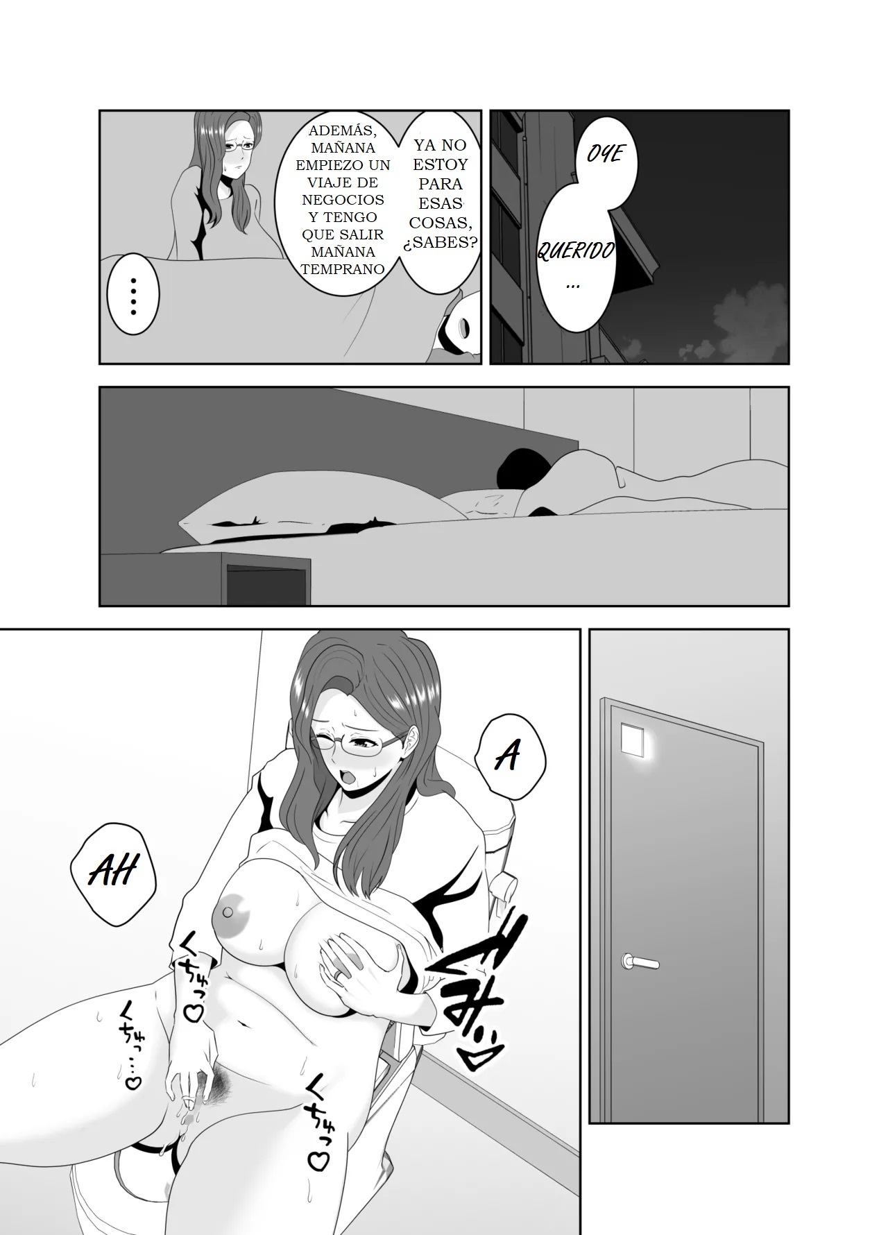 [Studio Macaron (Moeyama P-Man)] Katei Kyoushi no Dekachin ni Ochiru Haha - LA MADRE QUE SE ENAMORA DEL GRAN PENE DEL TUTOR - Page 43