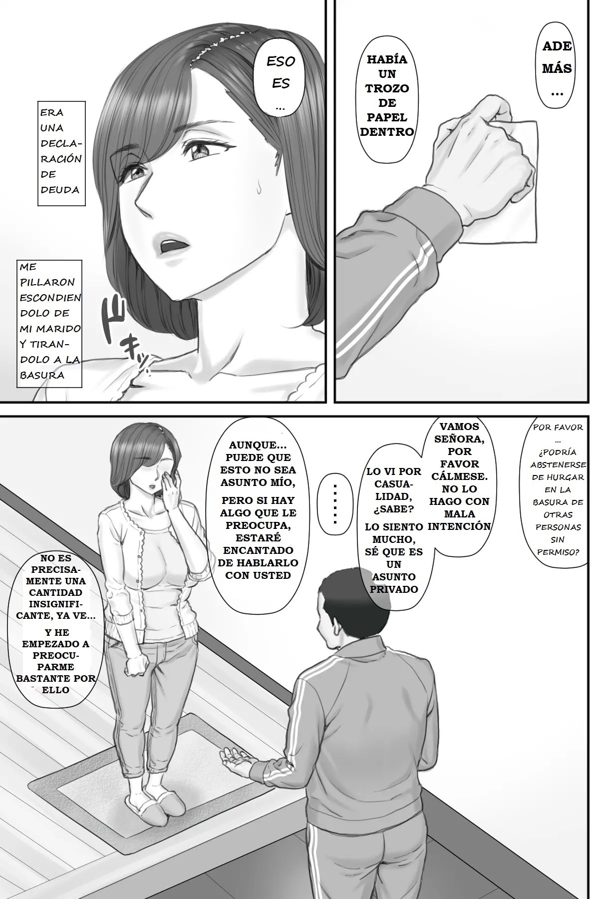 [Ponkotsu Damashii] Netorare Shakkin Tsuma ~Kiken na Koushou Hen~ - ESPOSA ENGAÑADA POR DEUDAS ~CAPITULO DE LA NEGOCIACIÓN PELIGROSA~ - Page 11