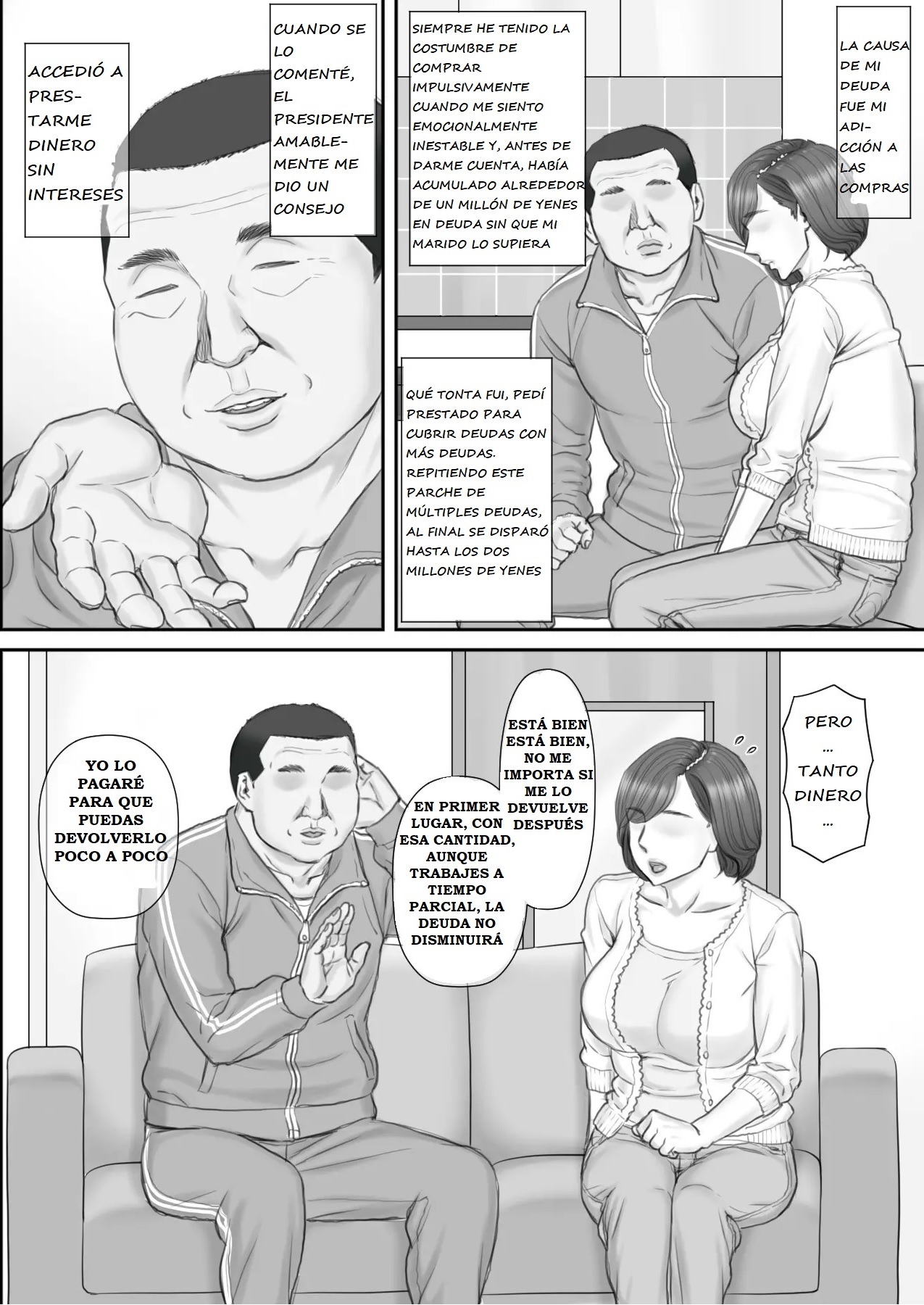 [Ponkotsu Damashii] Netorare Shakkin Tsuma ~Kiken na Koushou Hen~ - ESPOSA ENGAÑADA POR DEUDAS ~CAPITULO DE LA NEGOCIACIÓN PELIGROSA~ - Page 12
