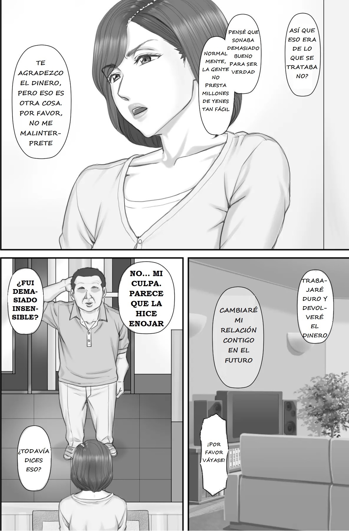 [Ponkotsu Damashii] Netorare Shakkin Tsuma ~Kiken na Koushou Hen~ - ESPOSA ENGAÑADA POR DEUDAS ~CAPITULO DE LA NEGOCIACIÓN PELIGROSA~ - Page 16