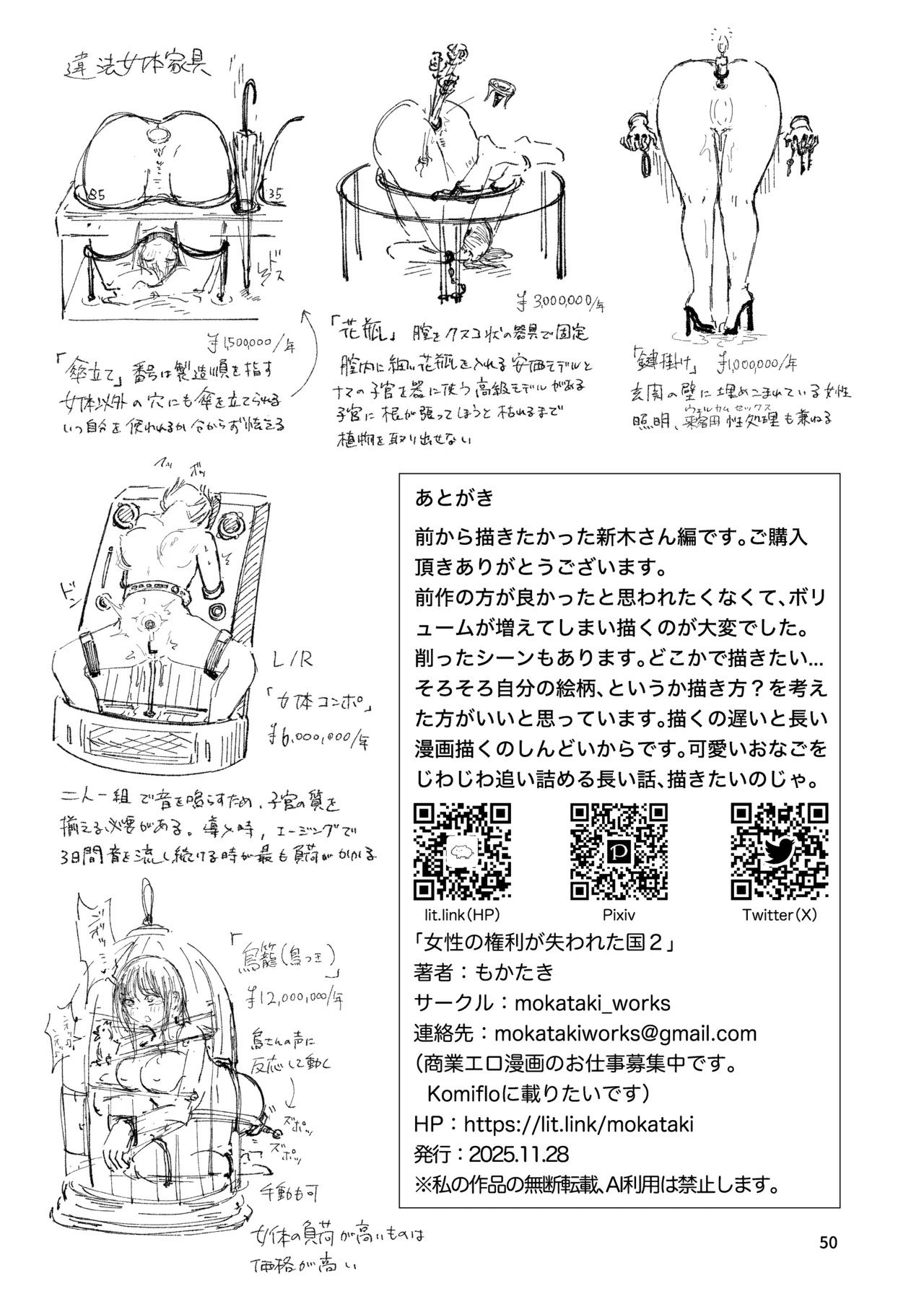 [mokataki_works (Mokataki)] Josei no Kenri ga Ushinawareta Kuni 2 | The Country Where Women's Rights have been Lost 2 [English] - Page 48