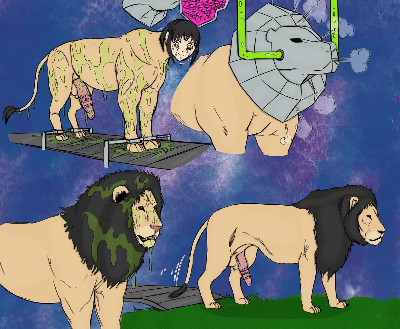 [TheBigBrap] Anime Girl Transformations (weird/animal TFs) - Page 23