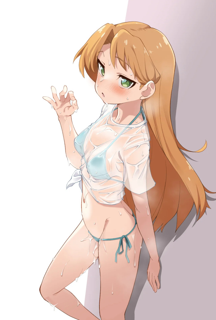 [猫乃またたび] えっちなジェスチャーの水着瑠璃 (瑠璃の宝石)
