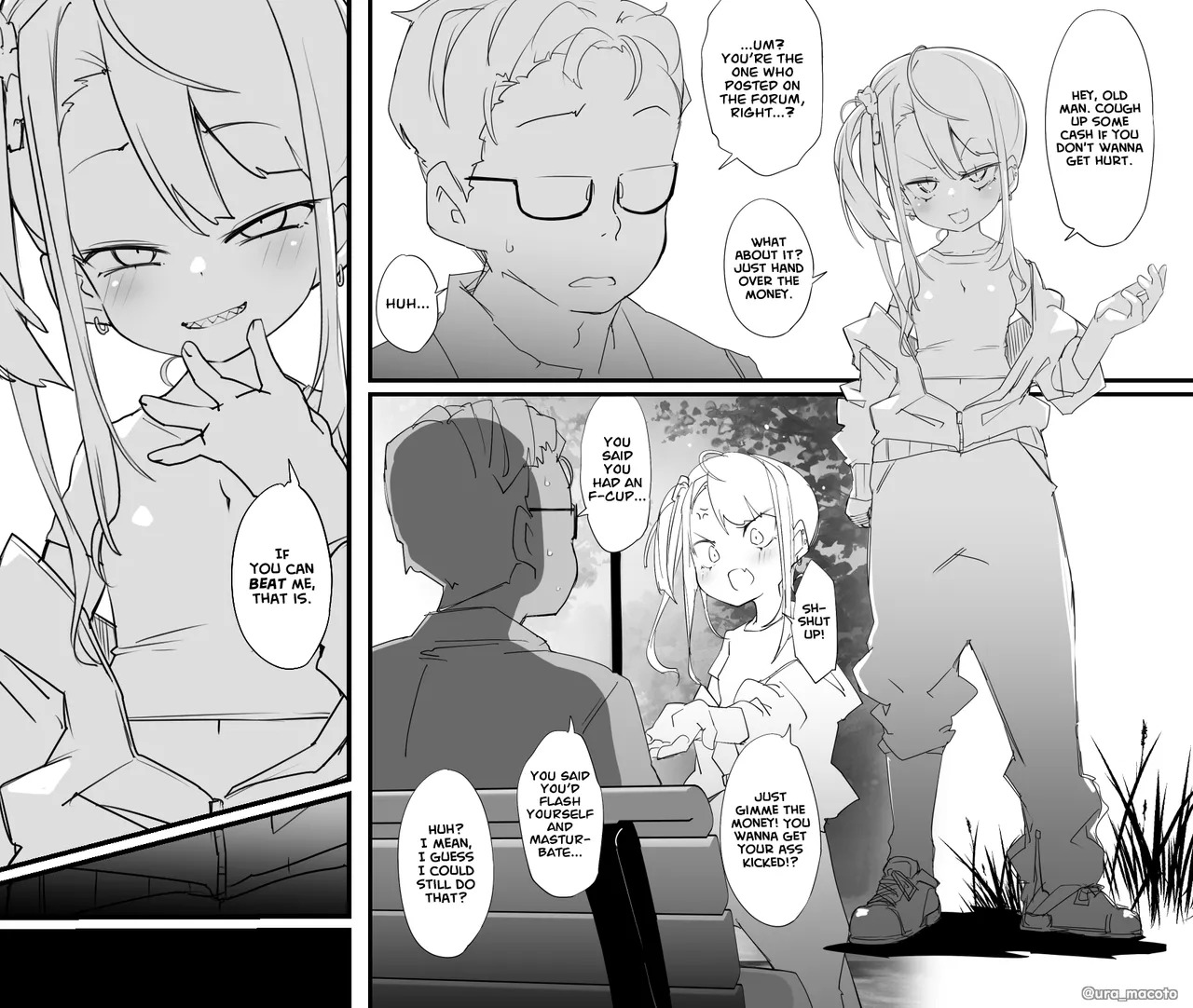 [ura_macoto] The Taming of the Gyaru [ヤンキー◯女逆襲お仕置き+ヤンキー少女VS変態マゾ少女～◯制露出連行 +ヤンキー少女VS変態マゾ少女～公衆男子トイレ〇〇晒し責め] - Page 4