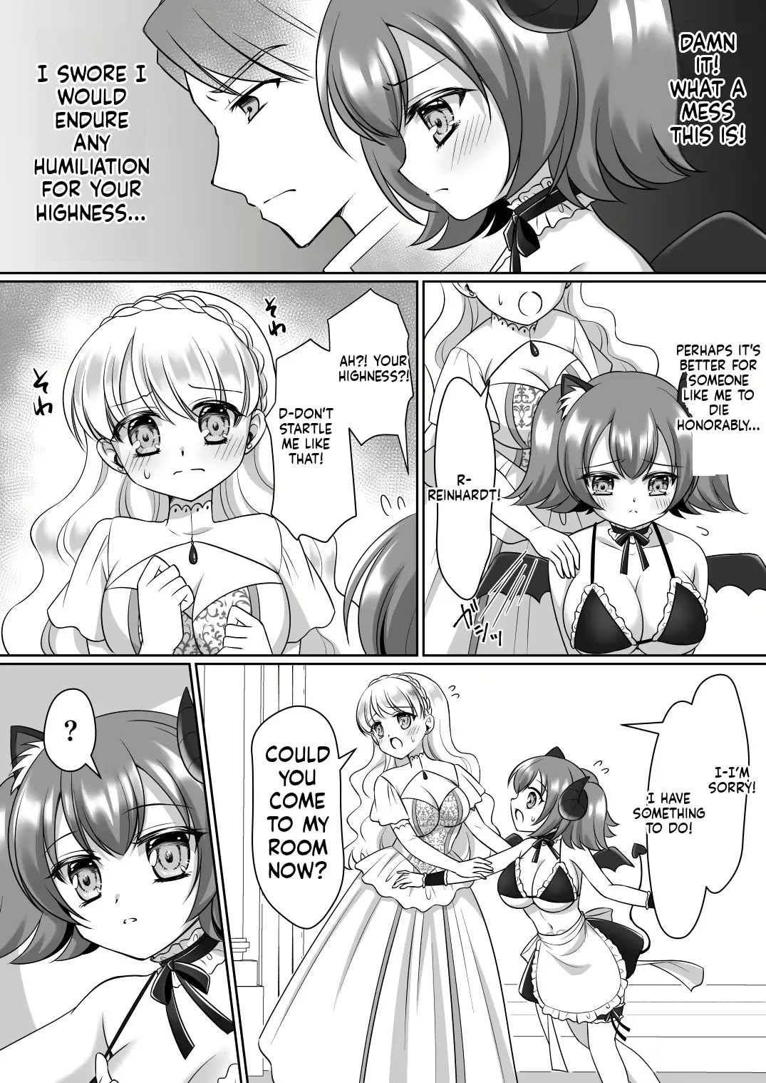 [Amuai Okashi Seisakusho (Namamugi, Kagura kurumi)] Shinjite Okuridashita Kishi-sama ga Yowayowa Bakunyuu Succubus ni Natte Kaettekuru nante... [English] [MTL] - Page 27