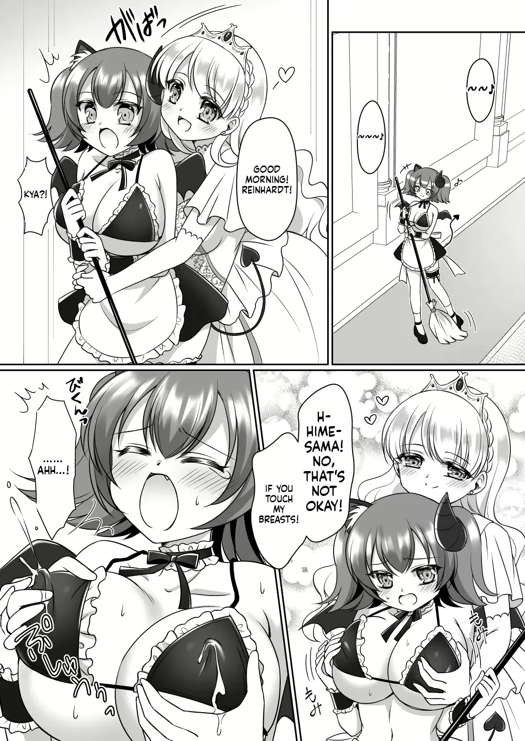 [Amuai Okashi Seisakusho (Namamugi, Kagura kurumi)] Shinjite Okuridashita Kishi-sama ga Yowayowa Bakunyuu Succubus ni Natte Kaettekuru nante... [English] [MTL] - Page 38