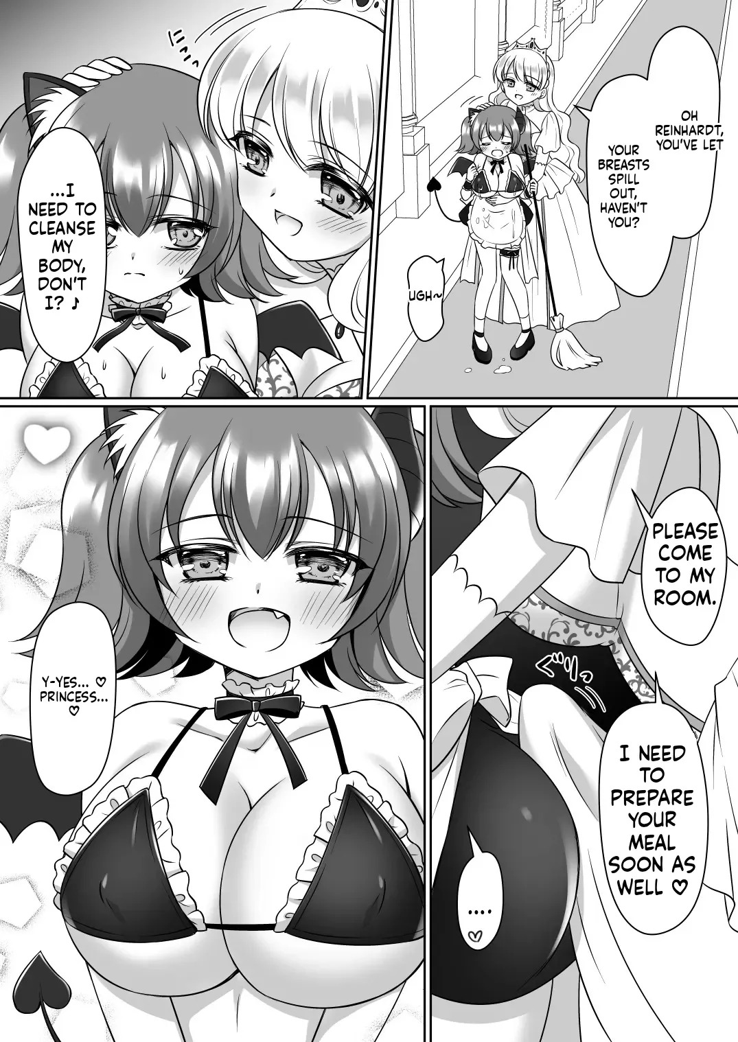 [Amuai Okashi Seisakusho (Namamugi, Kagura kurumi)] Shinjite Okuridashita Kishi-sama ga Yowayowa Bakunyuu Succubus ni Natte Kaettekuru nante... [English] [MTL] - Page 39