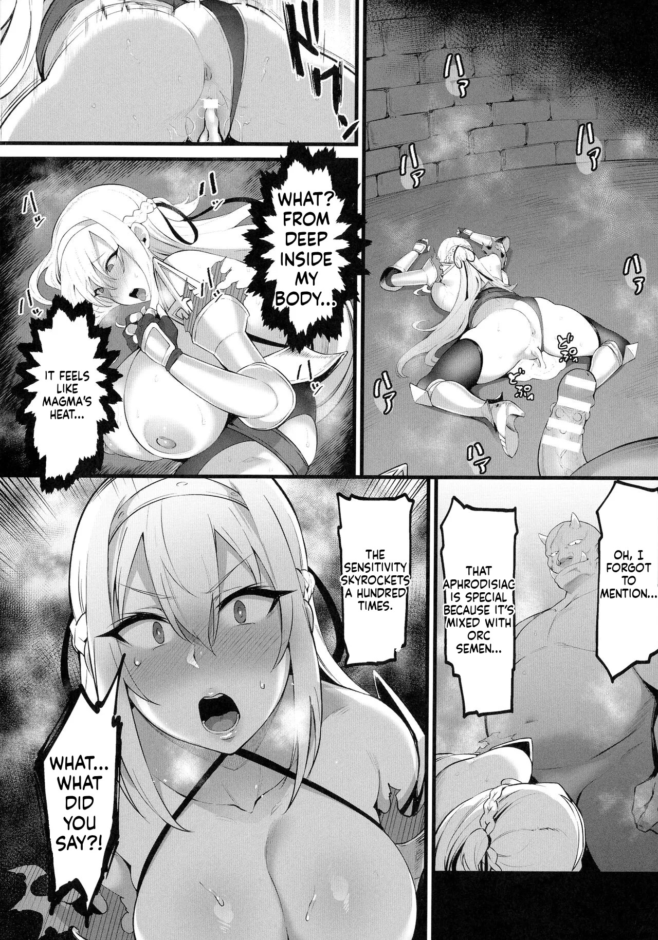 [Harufumi] Female paladin Lynn ~Orc Shinkou nite Haiboku~ - Page 14