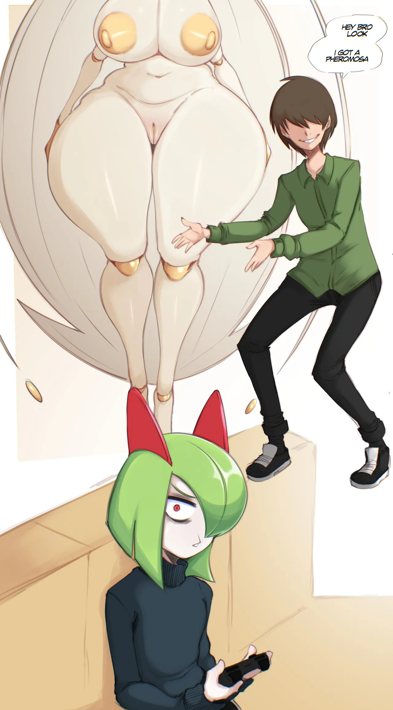 [Saltyxodium] Kirlia VS Pheromosa and why a 3-meter Pokémon is dangerous (Pokemon) - Page 1