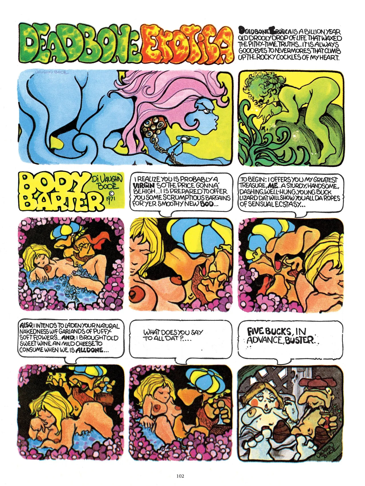[Vaughn Bodé] Vaughn Bode’s Complete Deadbone Erotica - Page 102