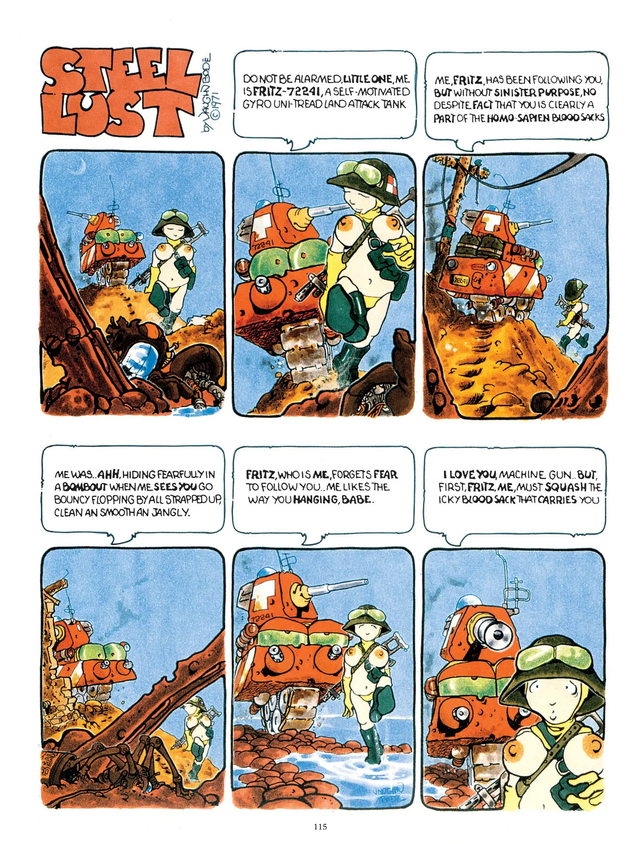 [Vaughn Bodé] Vaughn Bode’s Complete Deadbone Erotica - Page 115