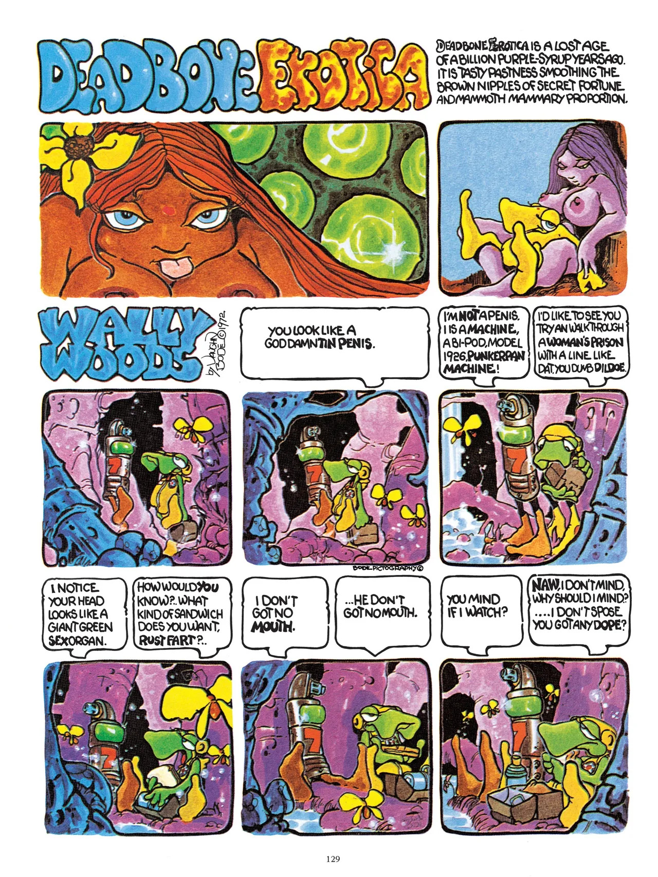 [Vaughn Bodé] Vaughn Bode’s Complete Deadbone Erotica - Page 129