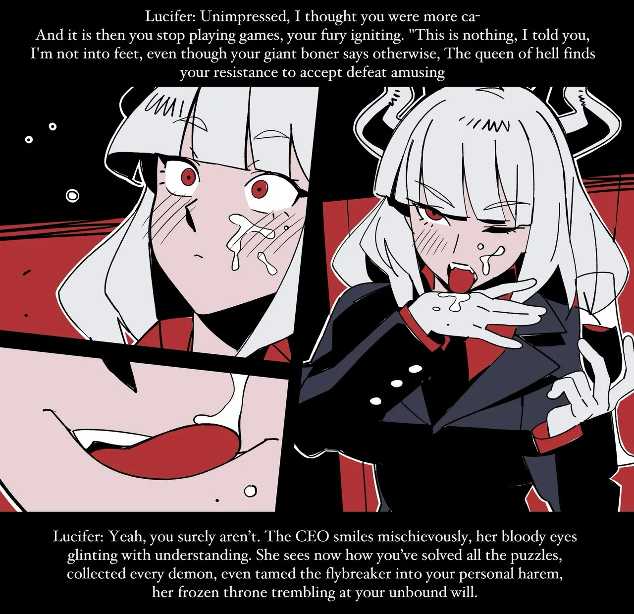Helltaker Fanart Madness (by Nisegoworks) Lucifer chapter colorized - Page 12