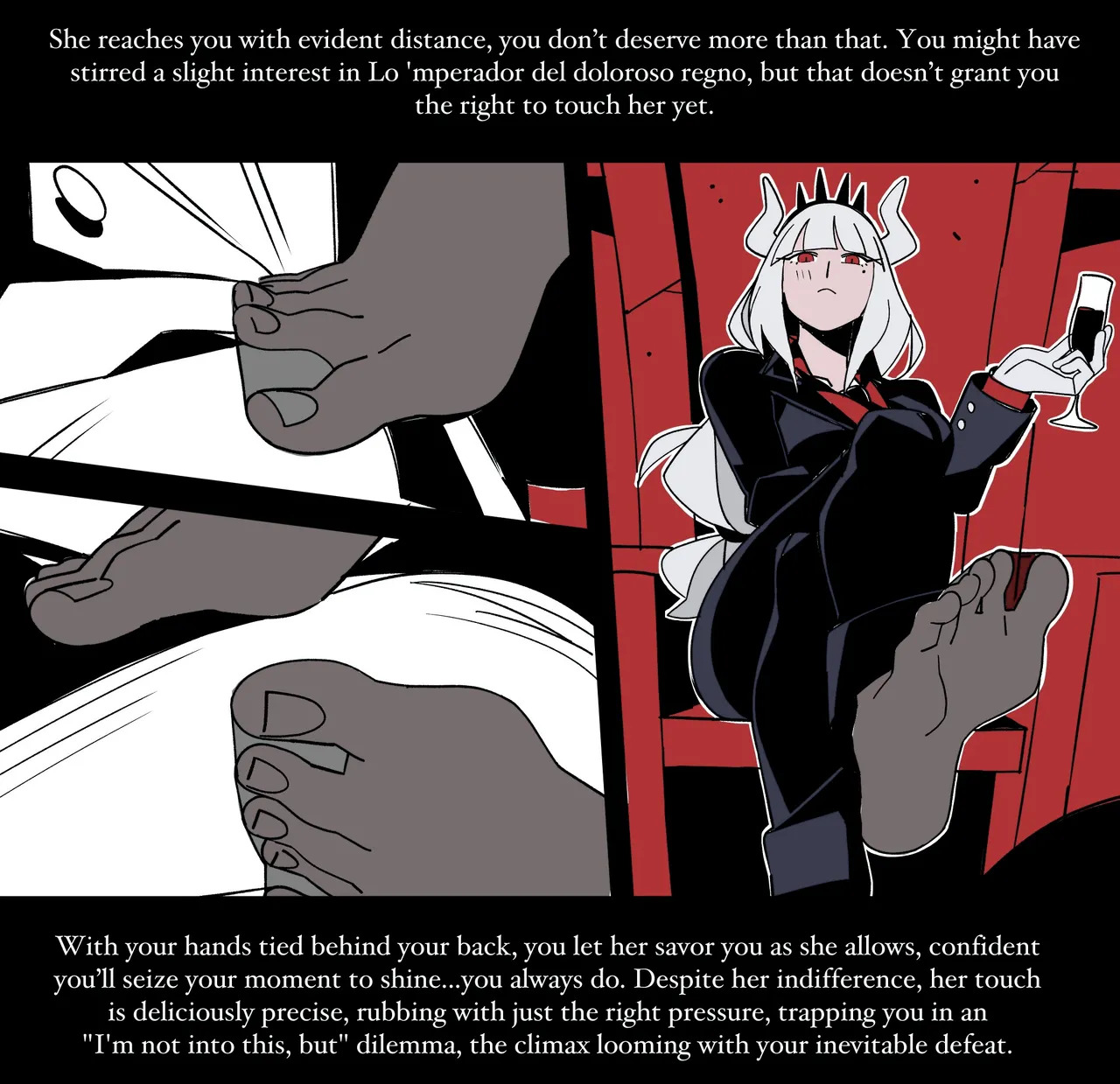 Helltaker Fanart Madness (by Nisegoworks) Lucifer chapter colorized - Page 9